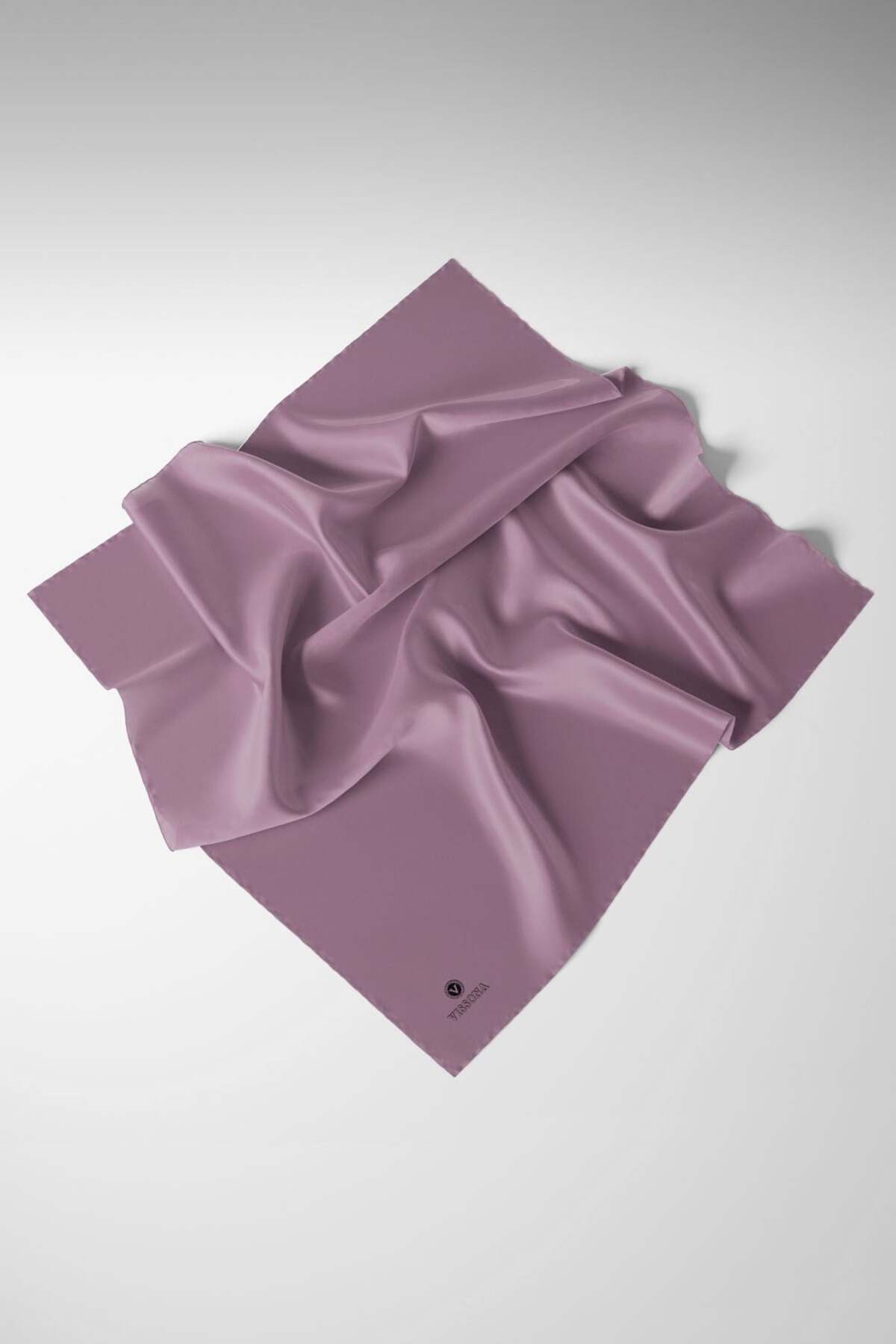 Viscose Twill Silk Less Faulty Dusty Dark Rose Color 90x90 Plain Scarf Sewing Shape : Hand Sewing