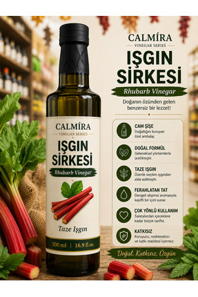 CALMİRA Işgın Kökü Sirkesi 500 ml / Katkısız / Fermente Sirke / Işkın Vinegar...