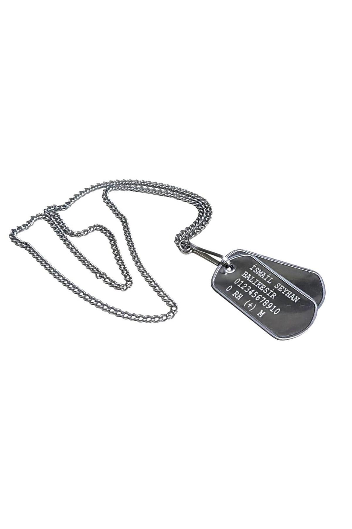 Seyhan Askeri Malzeme Orjinal Asker Künyesi - Lazer Kazıma - Army Dog tag