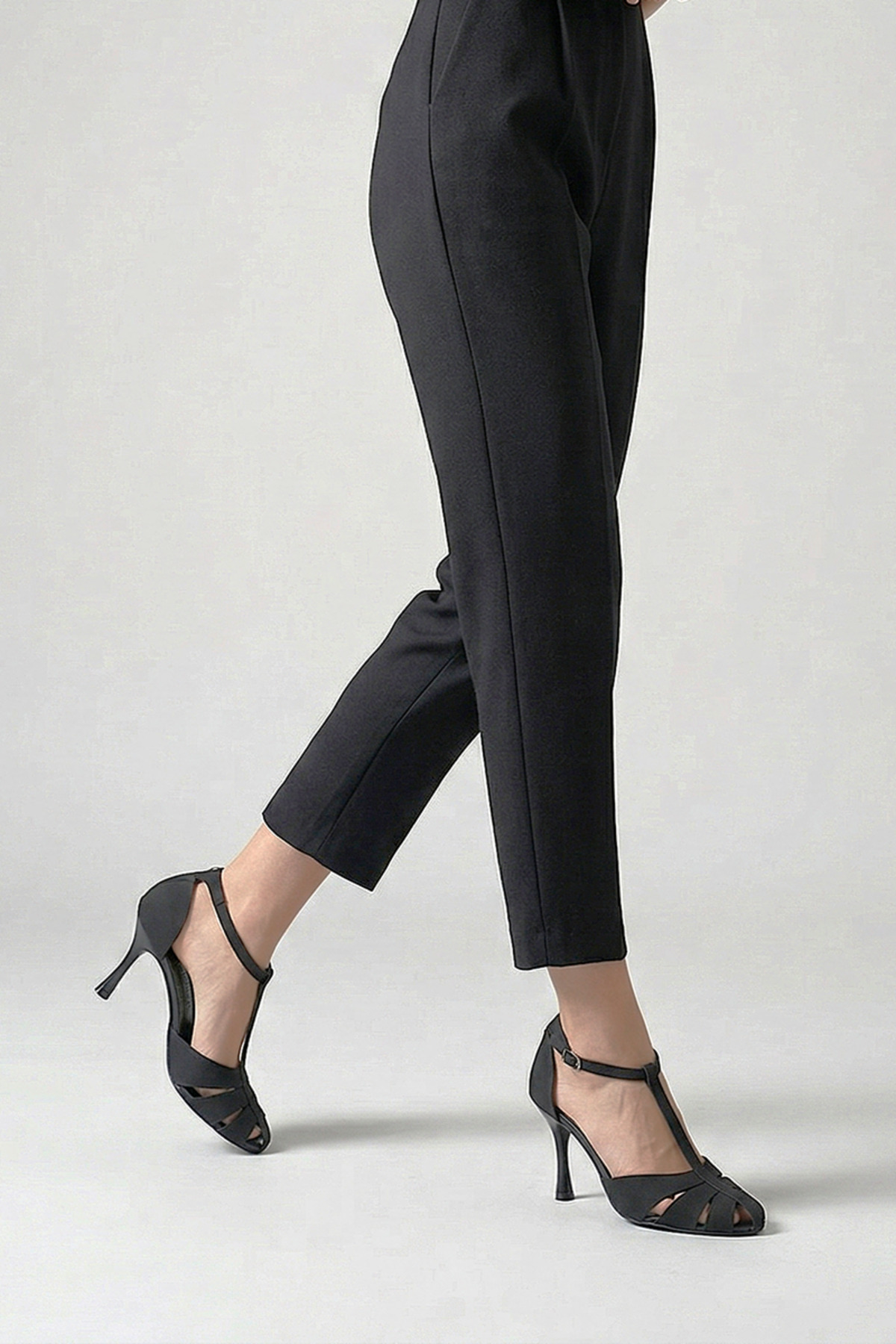 Princess Women's Classic High Heels BLACK SUEDE