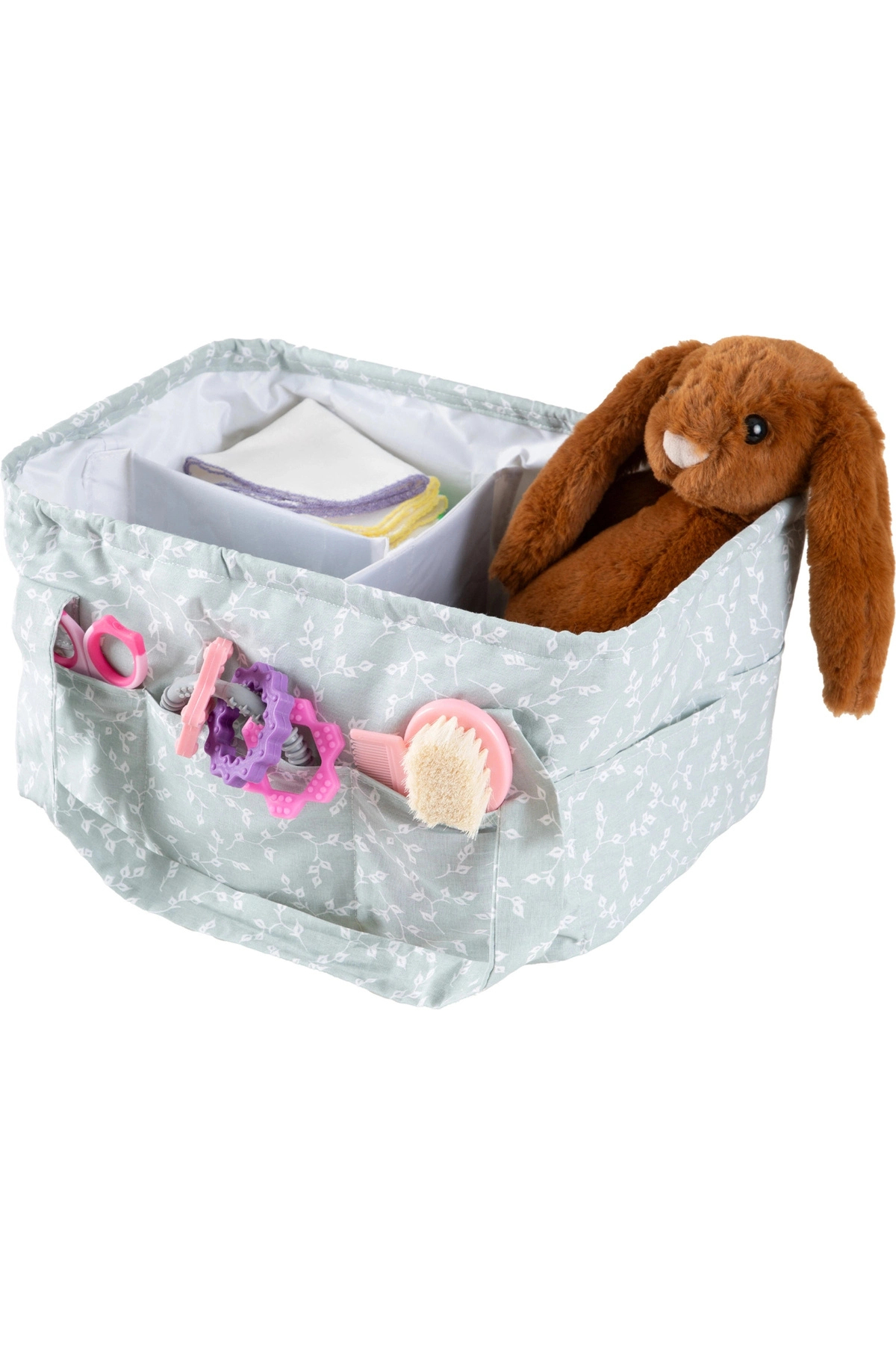 Folding Bag Mother & Baby Organizer Green Flower