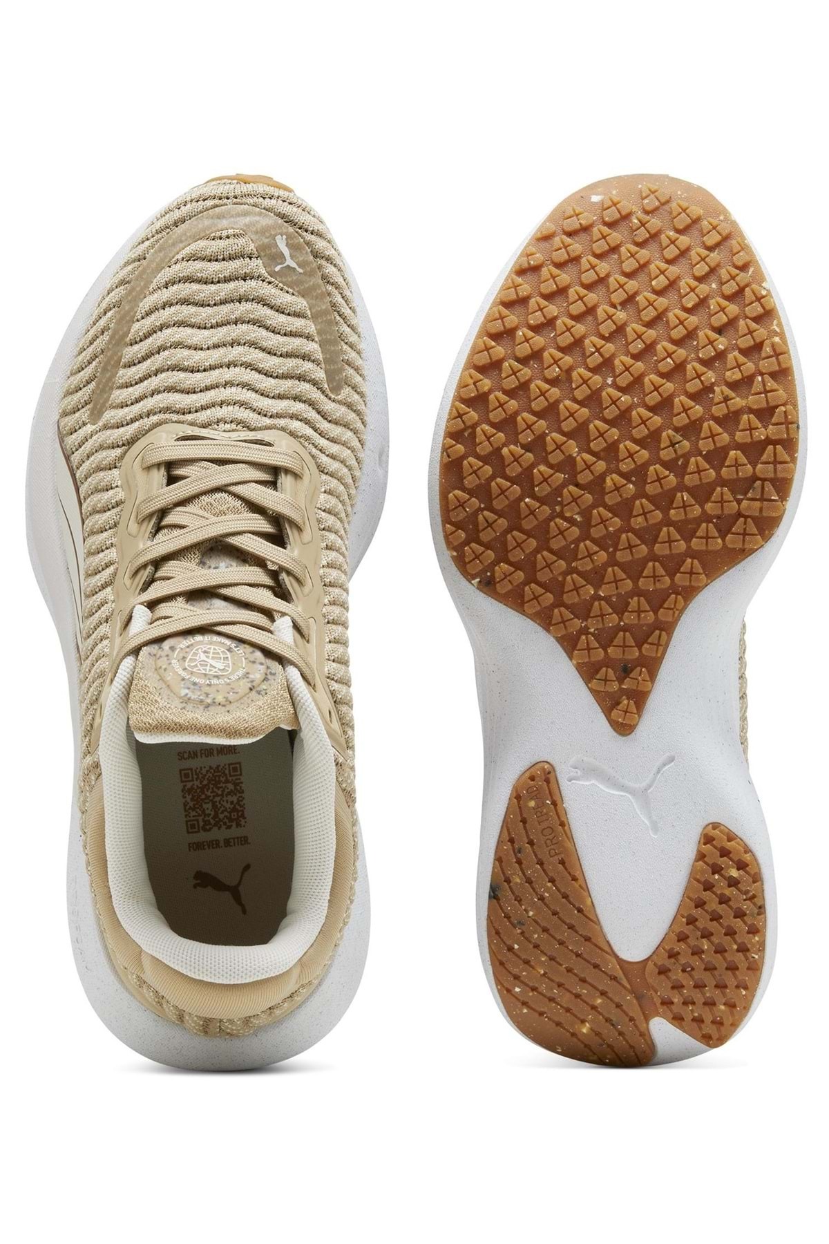 379546 Scend Pro Better Knit Koşu Unisex Spor Ayakkabı BEJ — بژ 37954602 — تصویر 5 از 6