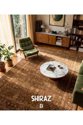 Neşem Halı Boutique EKOHALI Shiraz SHR 03 Beige Vintage Desenli Sıcak Renk To...