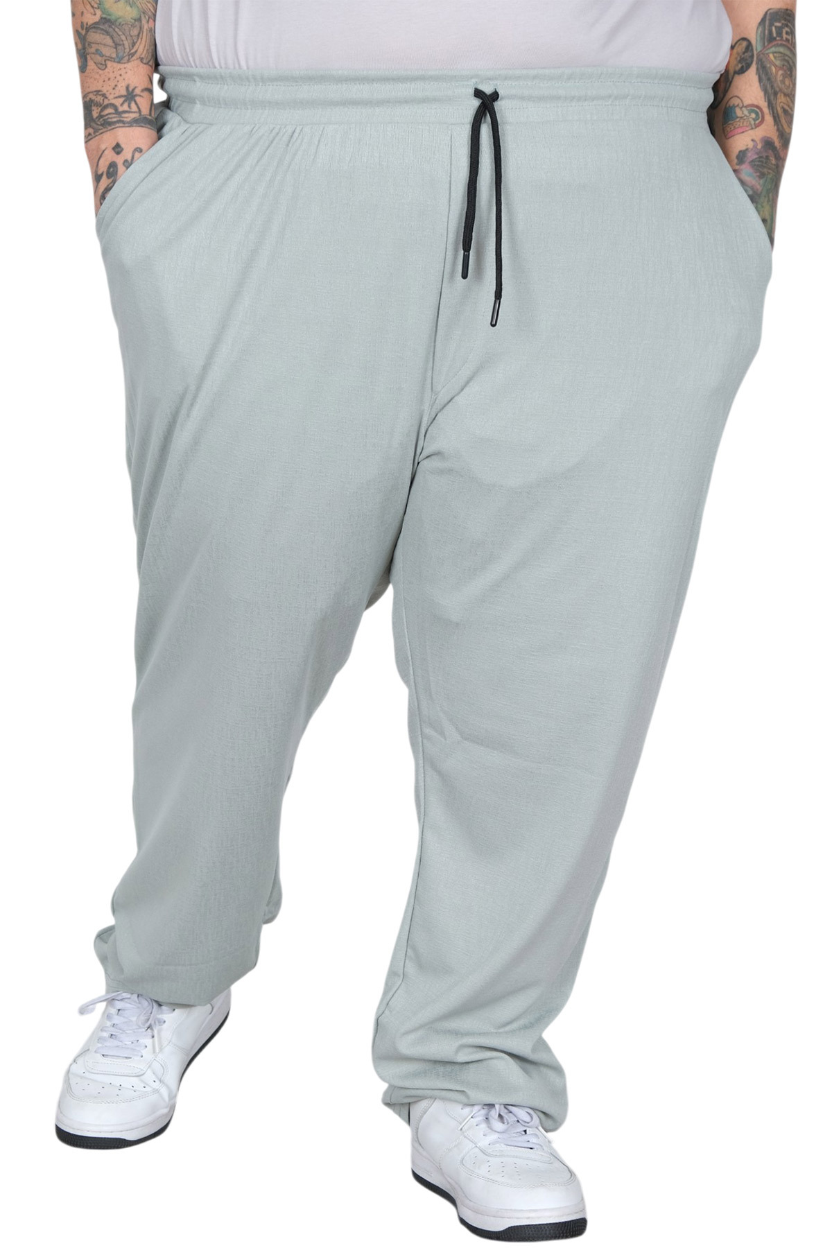 ModeXL Mode XL Büyük Beden Erkek Jogger Platin Jakar 24913 Çağla görsel 2