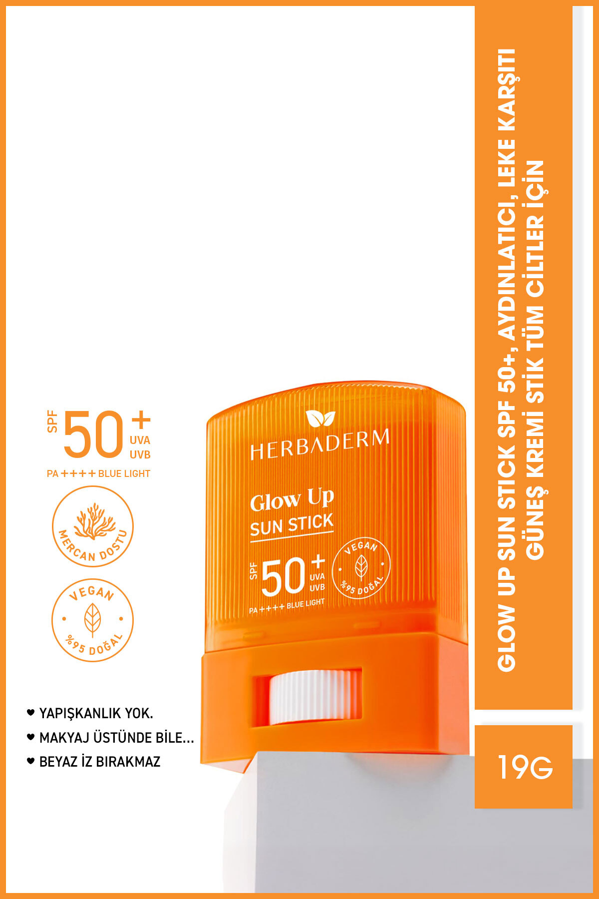 Herbaderm Stick Güneş Koruyucu 50+ SPF Leke Karşıtı & Aydınlatıcı 19 gr — 9.272.791