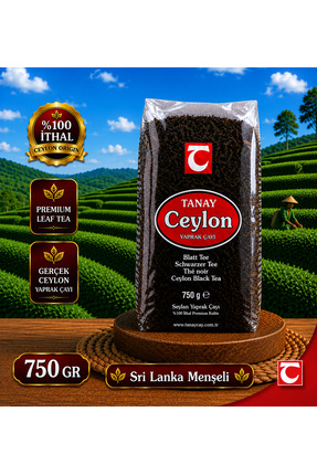 Tanay Ceylon Ithal Sri Lanka Siyah Yaprak Seylan Çayı Kaçak Çay 750 gr