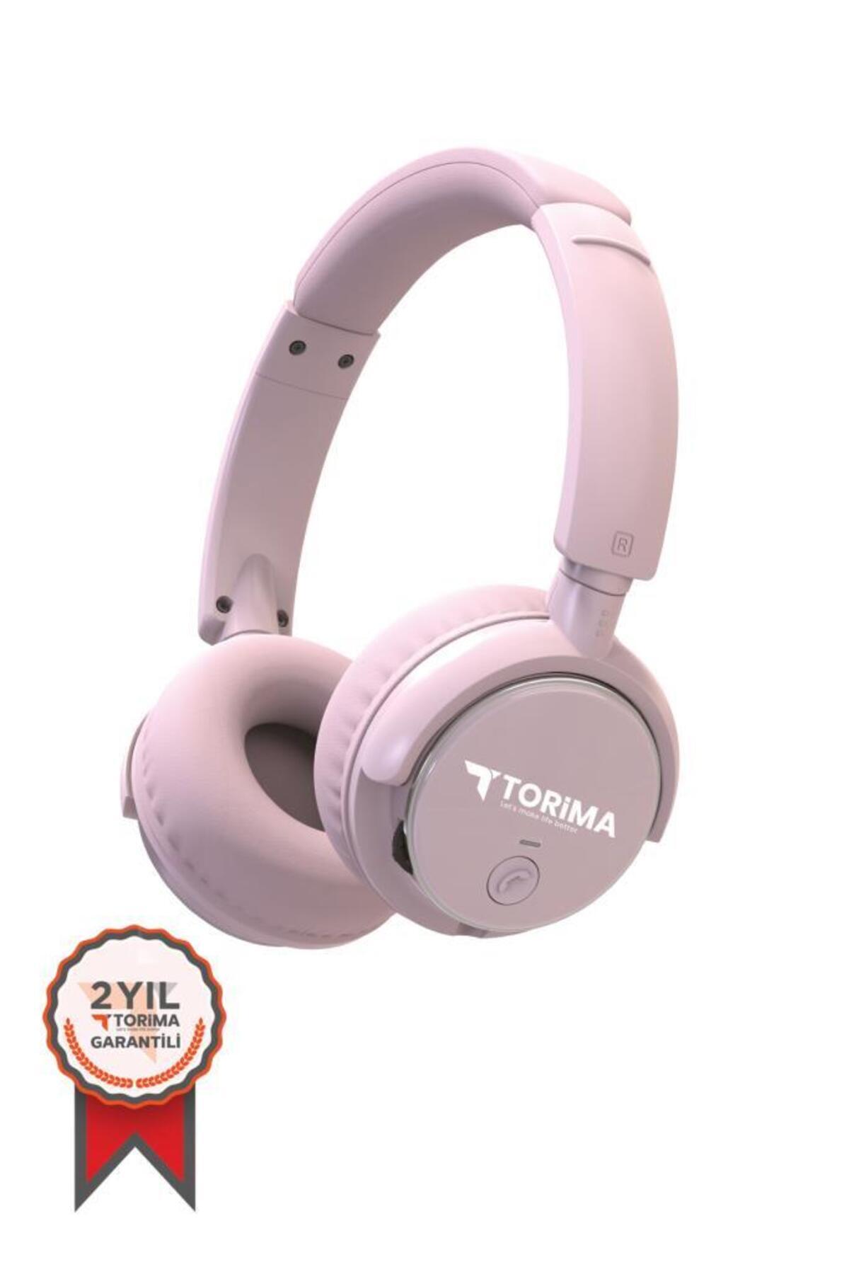 Torima TORİMA HD-20 Pembe Kafa Üstü Kablosuz Bluetooth Kulaklık