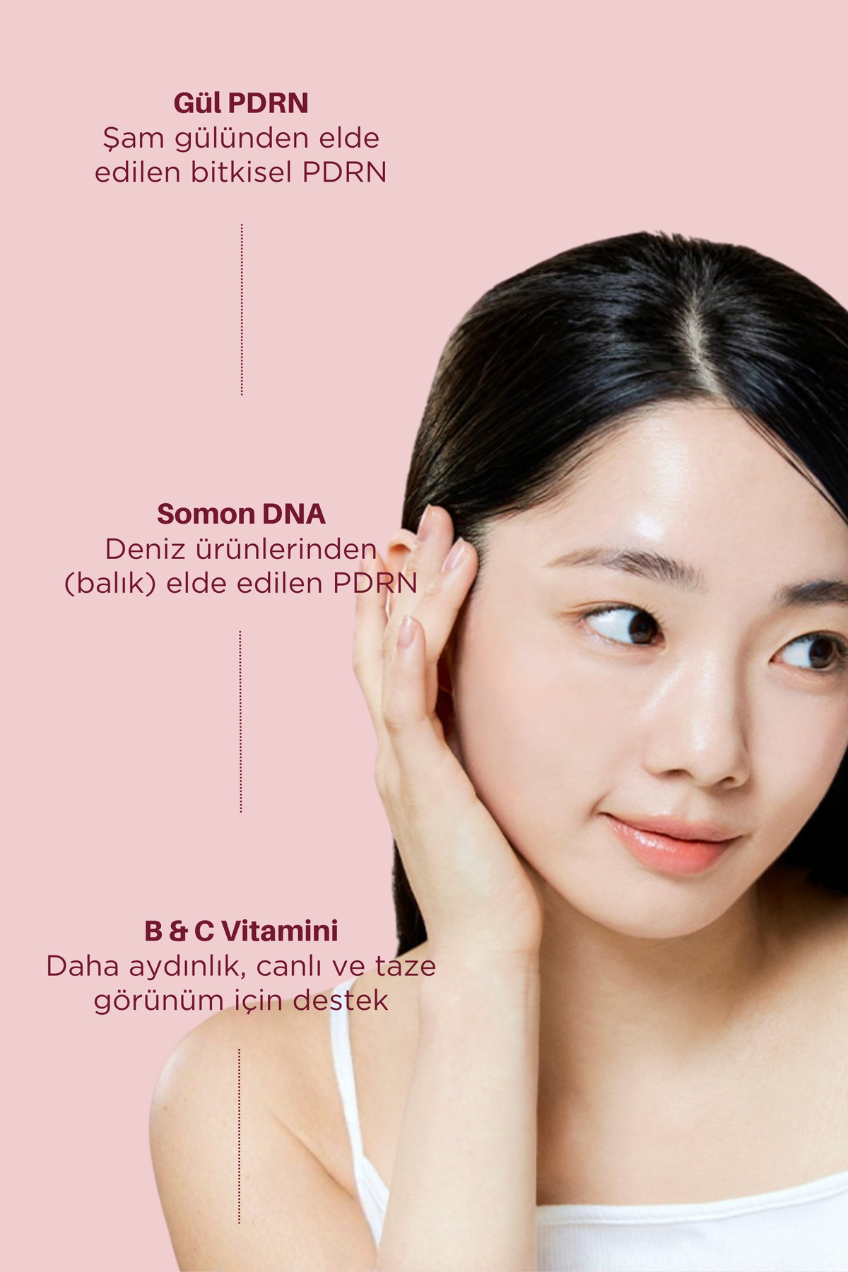 Collagen Rose PDRN Firming Serum - Gül PDRN & Kolajen Sıkılaştırıcı Serum — ARL-7D-16-M-N — تصویر 3 از 8