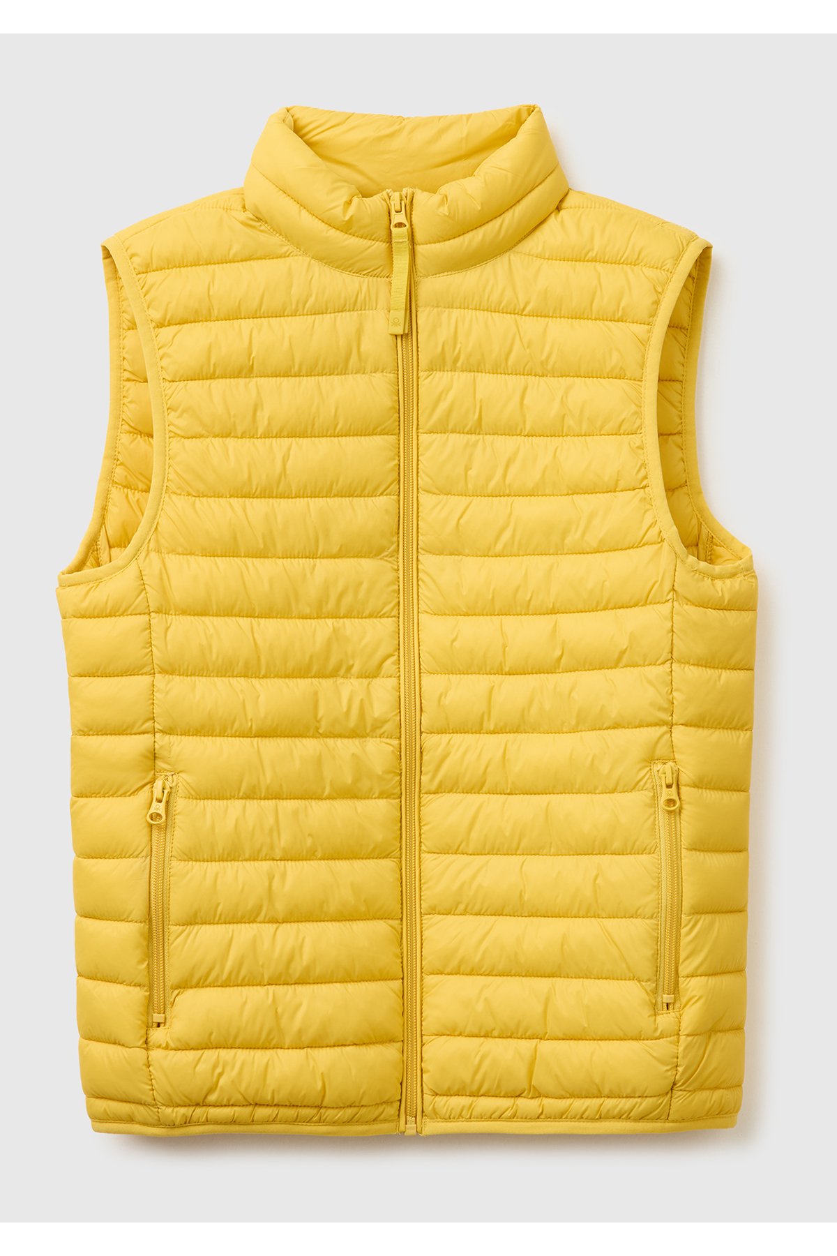 United Colors of Benetton Erkek Sarı Polyester Dolgulu Regular Fit Yelek