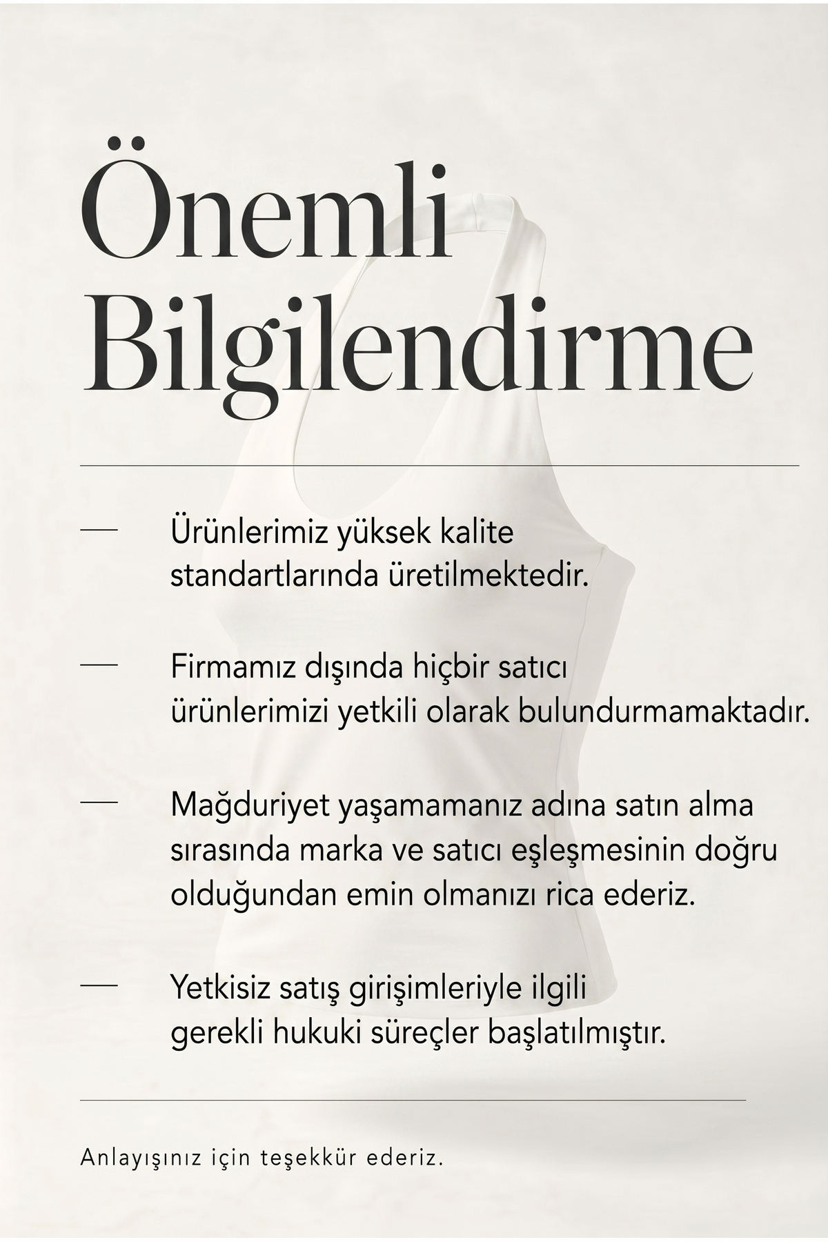 OLYNN  Siyah Ultra Premium Soft Halter Yaka Çift Kat Top Body - Görsel 4