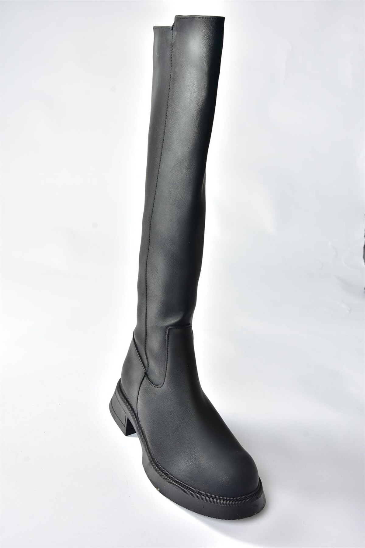 Fox Shoes Siyah Alçak Topuklu Günlük Kadın Çizme N674265109 görsel 5