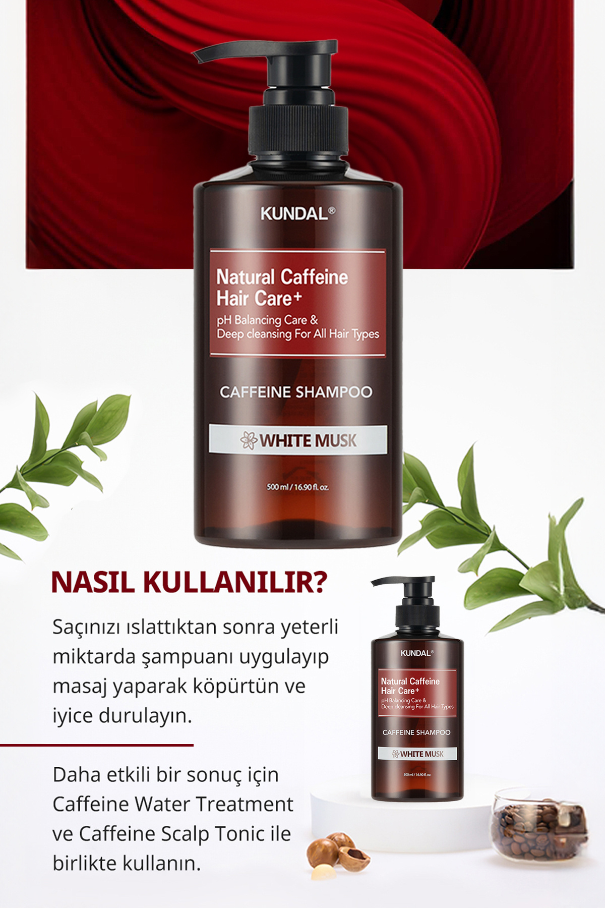 Kafein İçeren Dökülme Karşıtı Bakım Şampuanı Caffeine Scalp Shampoo 500ml (White Musk) — 111182 — تصویر 8 از 9