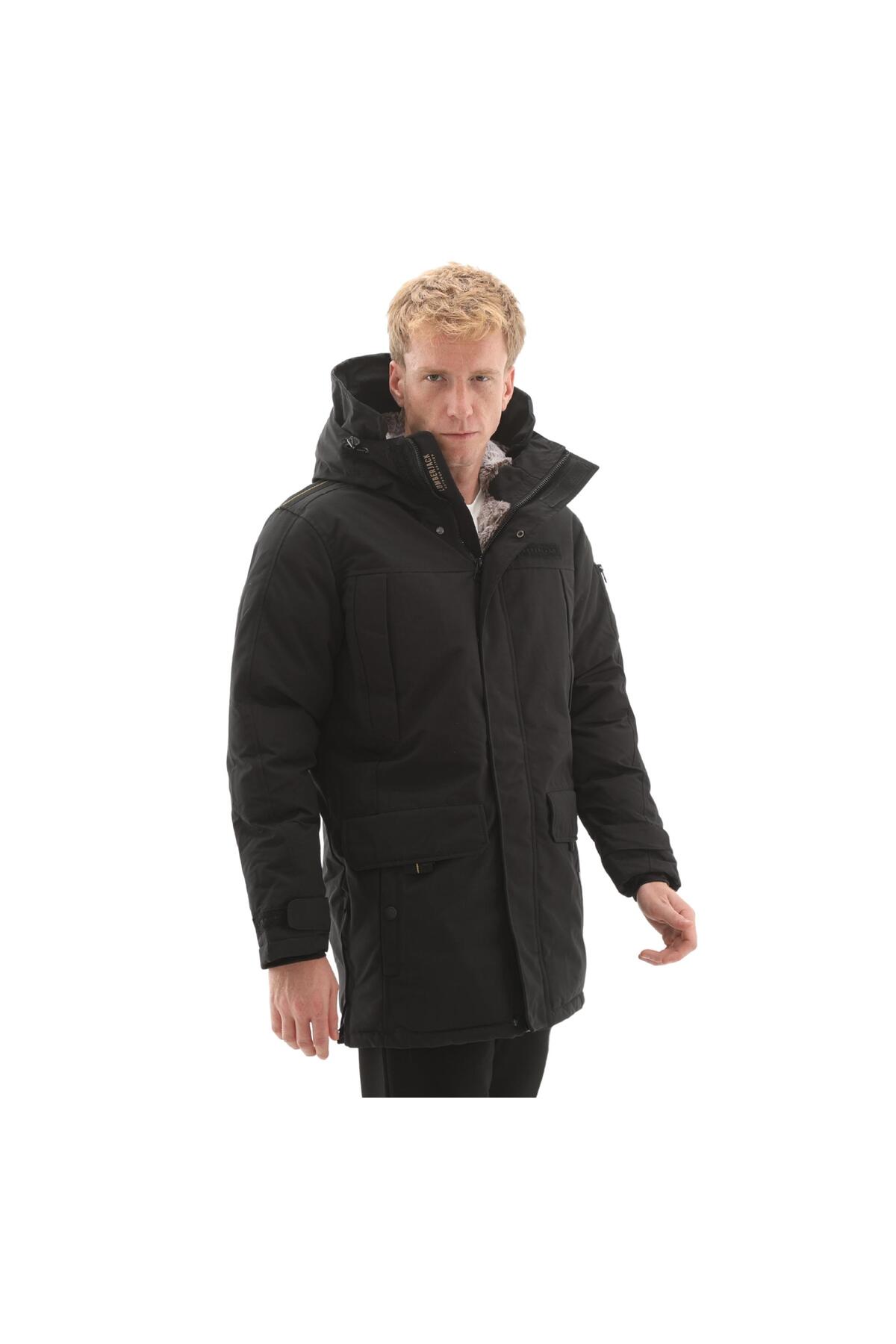 lumberjack 102024162-R 5W Ml Enıgma 3Le-86 5Pr Erkek Mont Siyah görsel 4