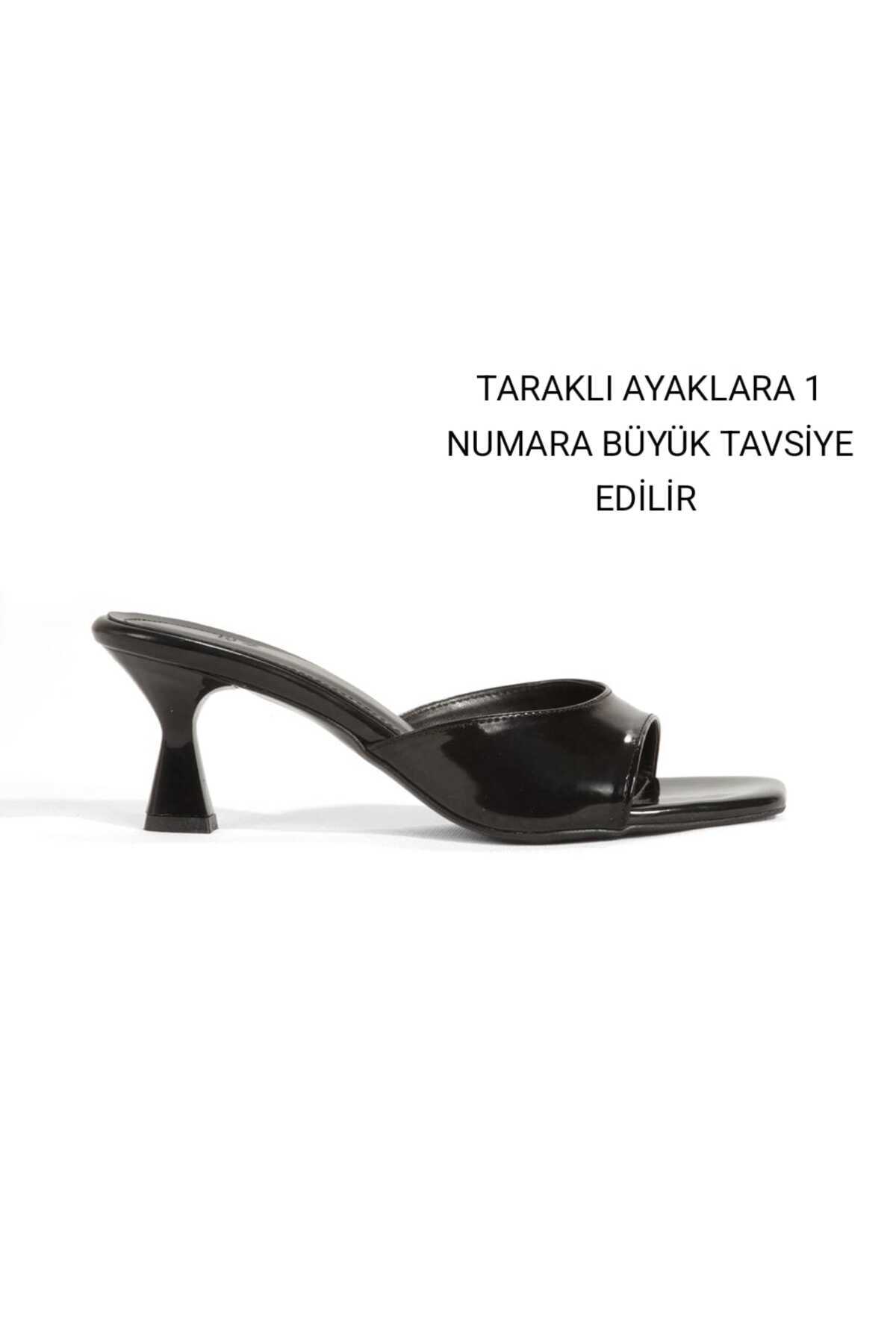 Y ESMA TERLIK TOPUKLU 5CM KADEH AYAKKABI YENİ SEZON görsel 3