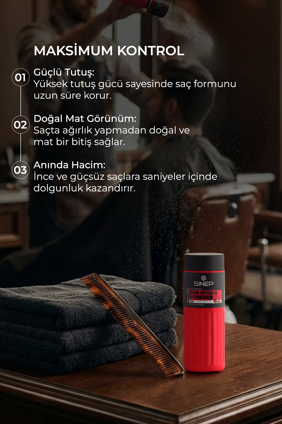 POWDER WAX 20 g S1- RED-STRONG HOLD — SB.SS.0005.21337 — تصویر 4 از 5