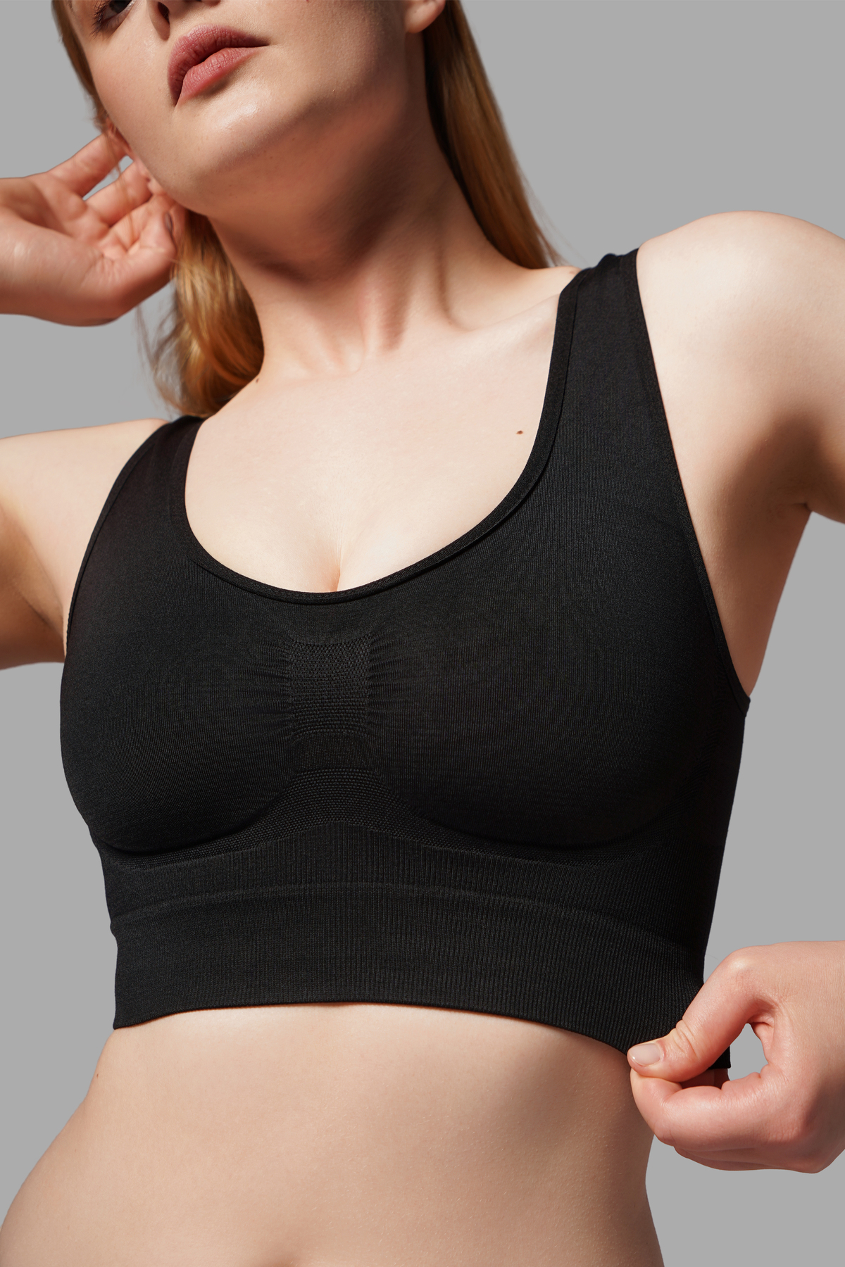 FİT WOMEN TOPARLAYAN İNCELTEN Kalın Askılı Pedsiz Büstiyer KORSESİ SEAMLESS 5050 görsel 2