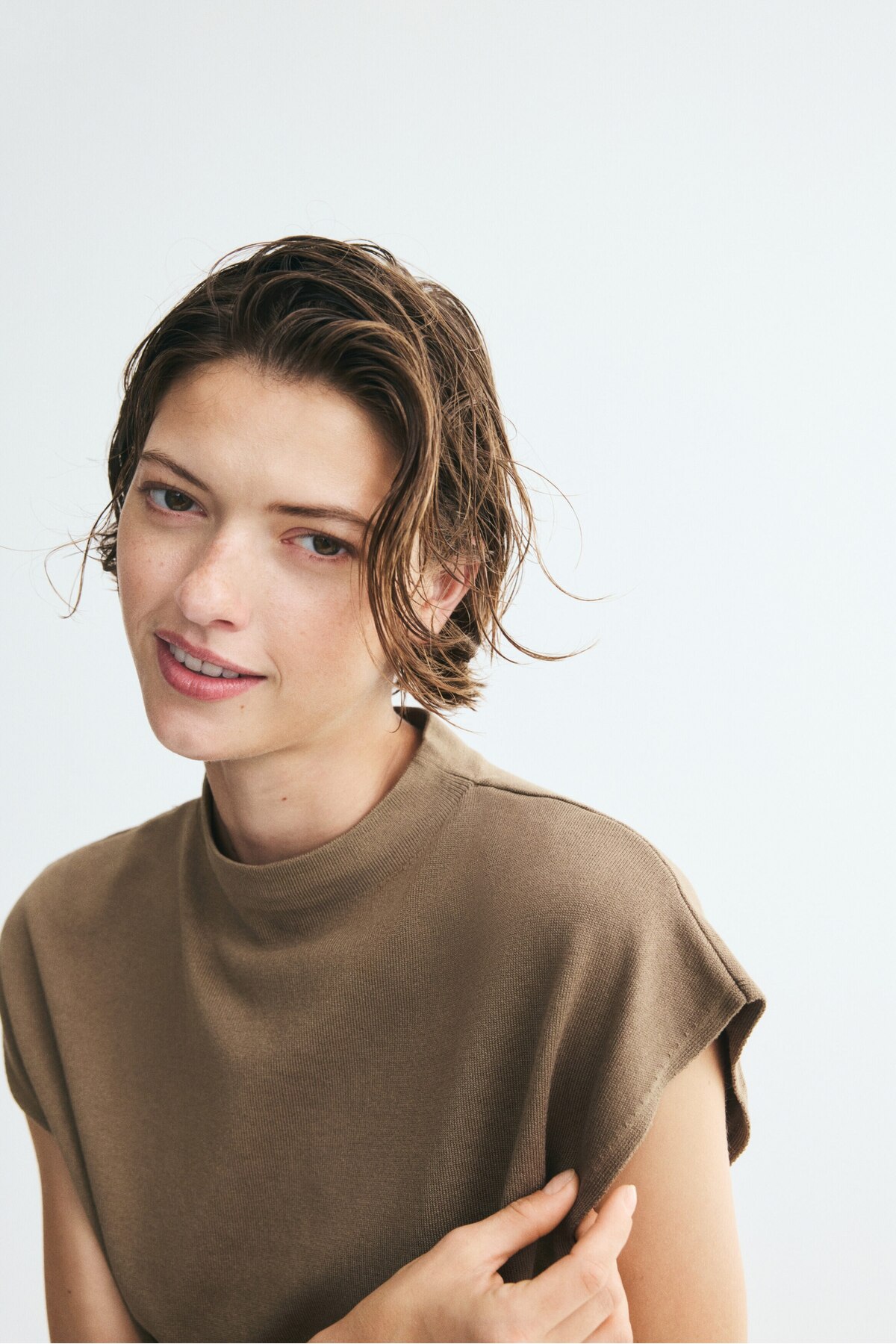 H&M Kep Kollu İnce Triko Üst
