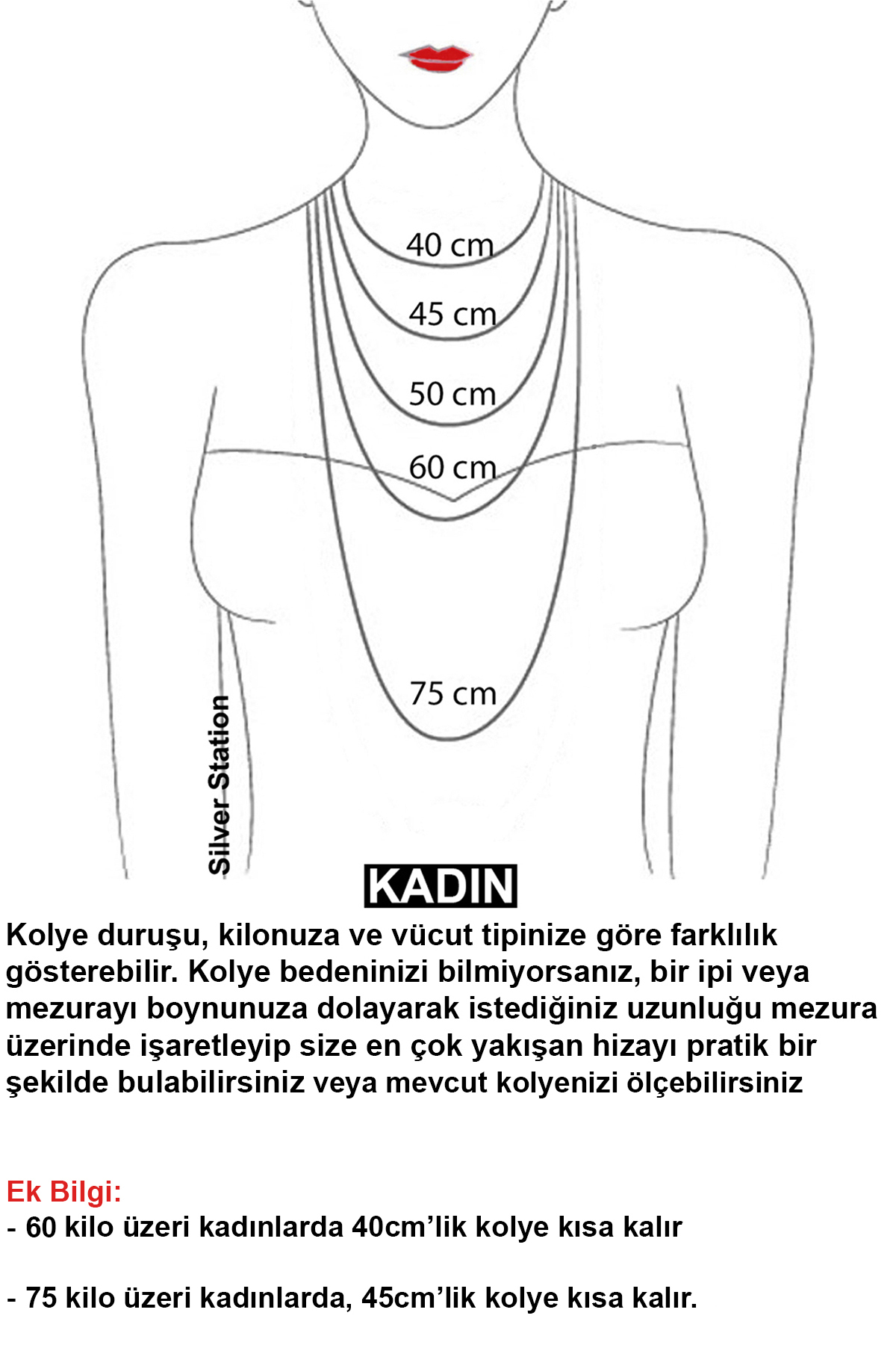 Silver Station İtalyan 925 Ayar Gümüş Yuvarlak Yılan Zincir Kolye 40-45-50-55-60-75 cm görsel 4