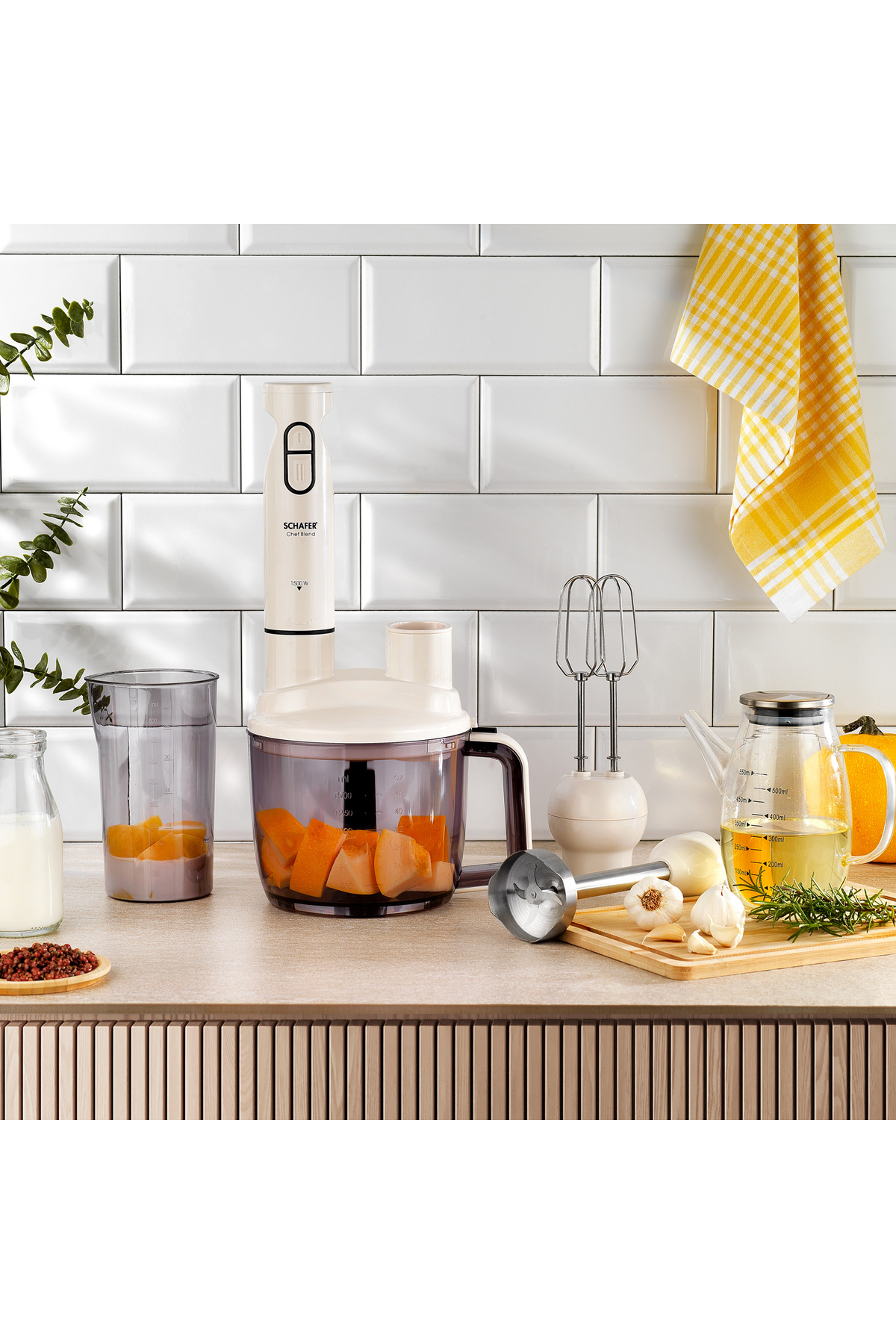 Schafer Chef Blend Mega Blender Set-Krem