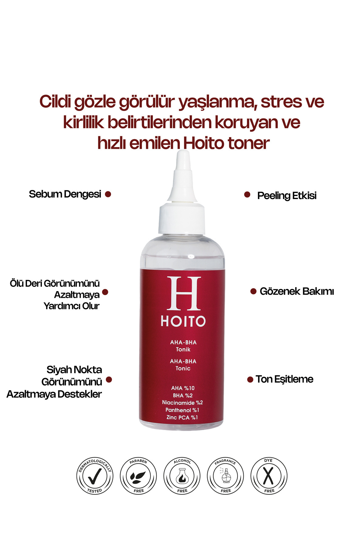AHA %10 + BHA %2 AHA %10 + BHA %2 Yenileyici Tonik (200 ml)- Akne Karşıtı & Gözenek Sıkılaştırıcı — H10005 — تصویر 3 از 8