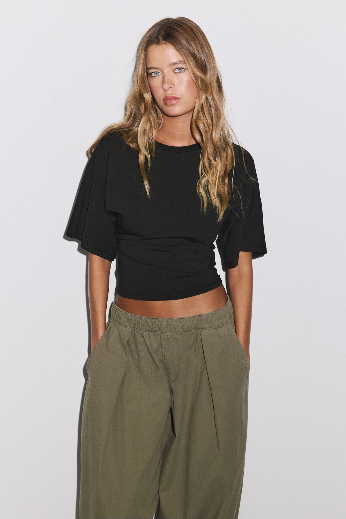 Stradivarius Japon kısa kollu t-shirt