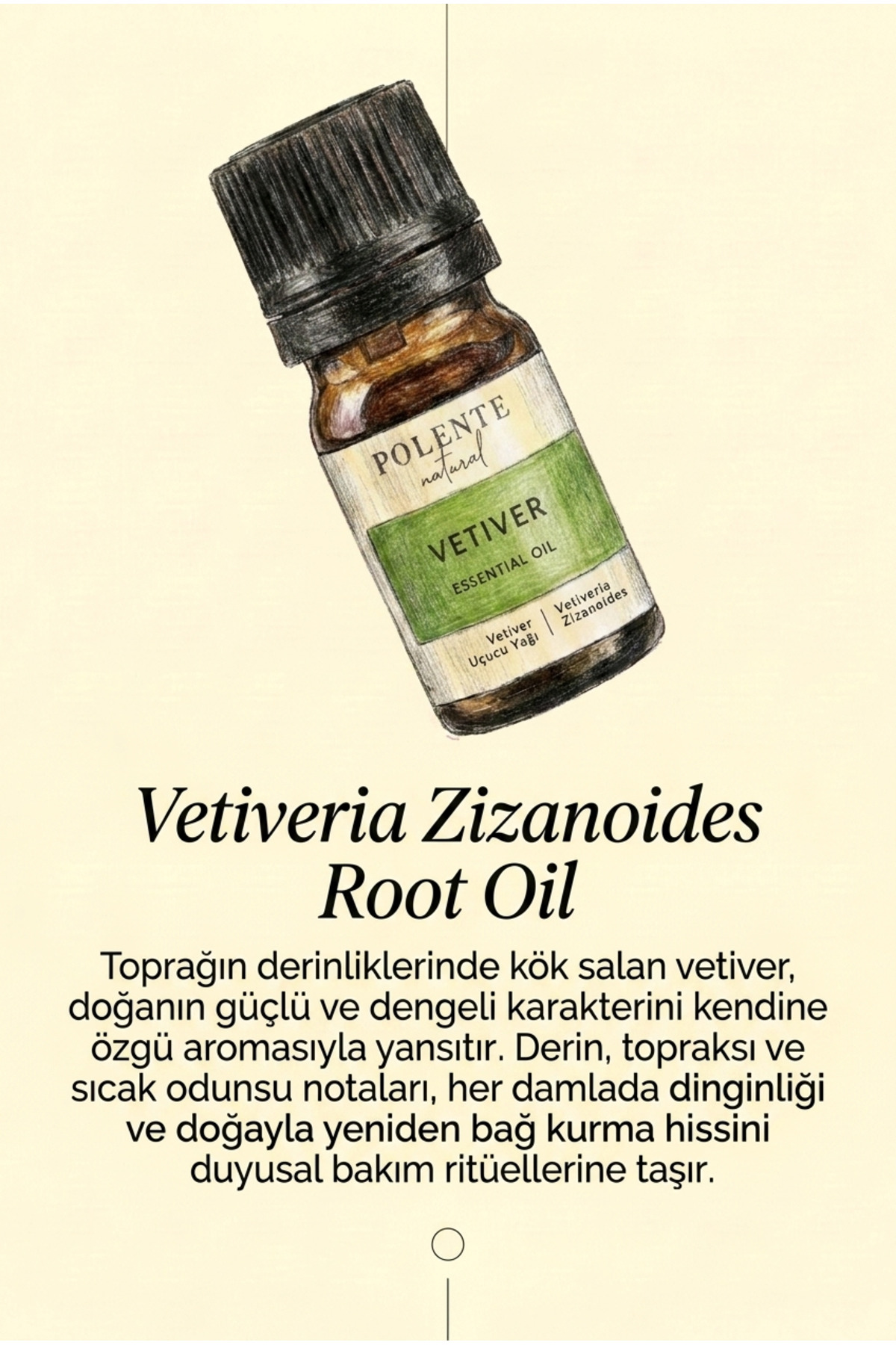Vetiver Uçucu Yağı (5 ml) — Vetiveria Zizanoides Root Oil — تصویر 3 از 4