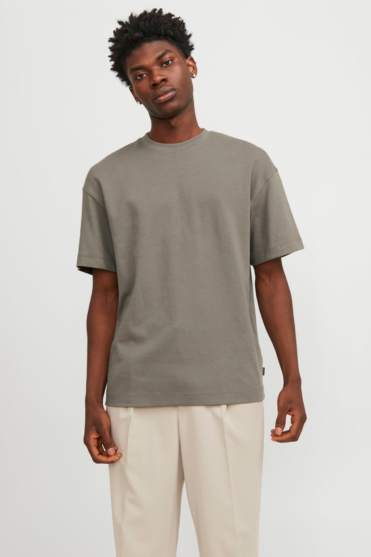 تی‌شرت یقه گرد تک رنگ جک اند جونز تی شرت Jack & Jones