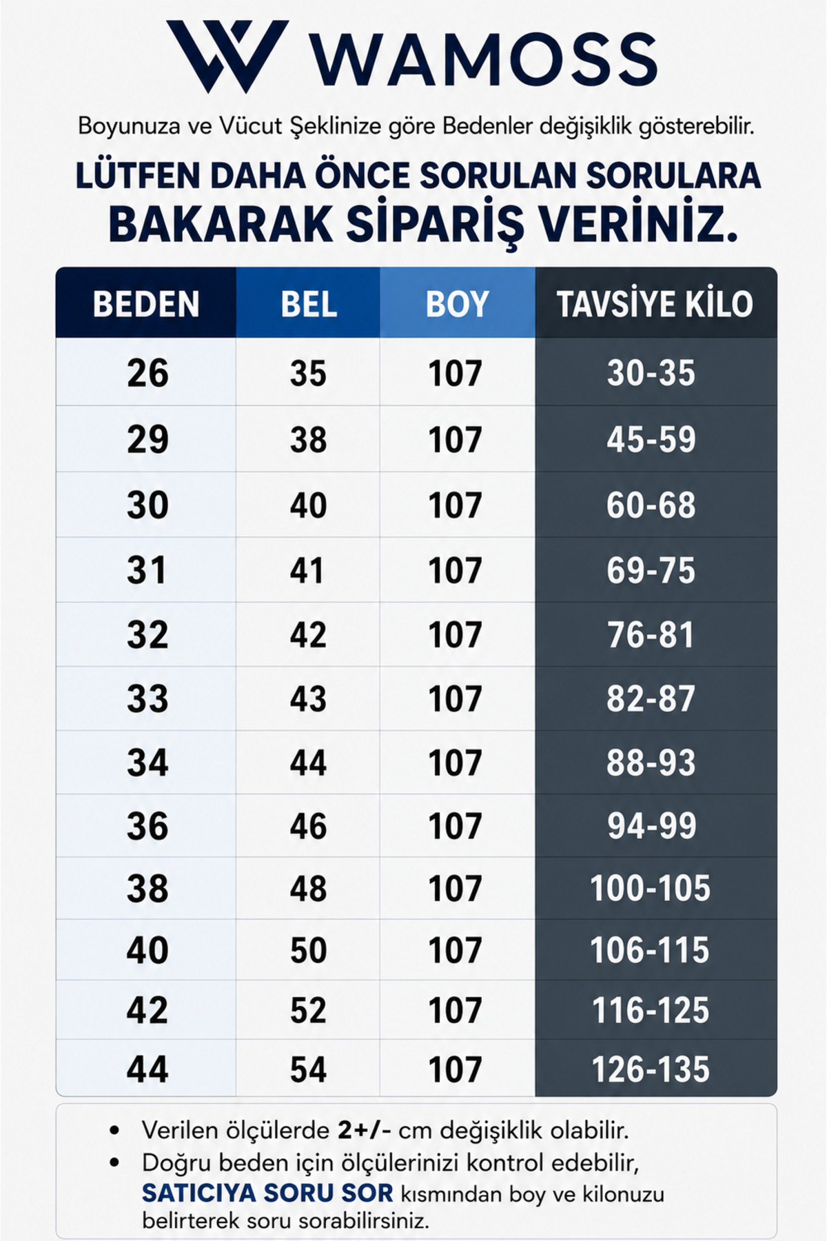wamoss Sumo Kesim Salash Battal Pantolon 2026 MBG görsel 2
