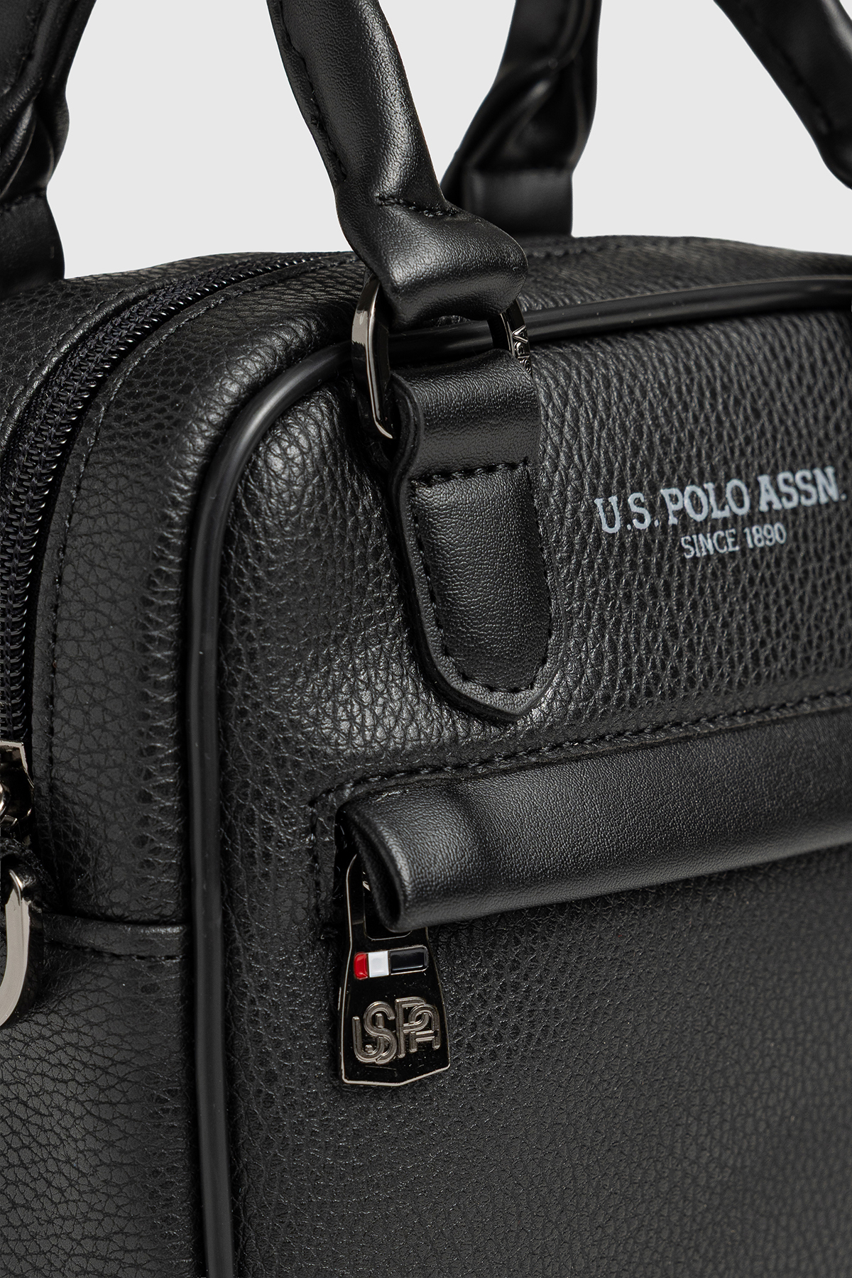 U.S. Polo Assn. U.S. Polo Assn 26007-26008 Omuz Askılı Erkek El Çantası Postacı Çantası SİYAH görsel 5