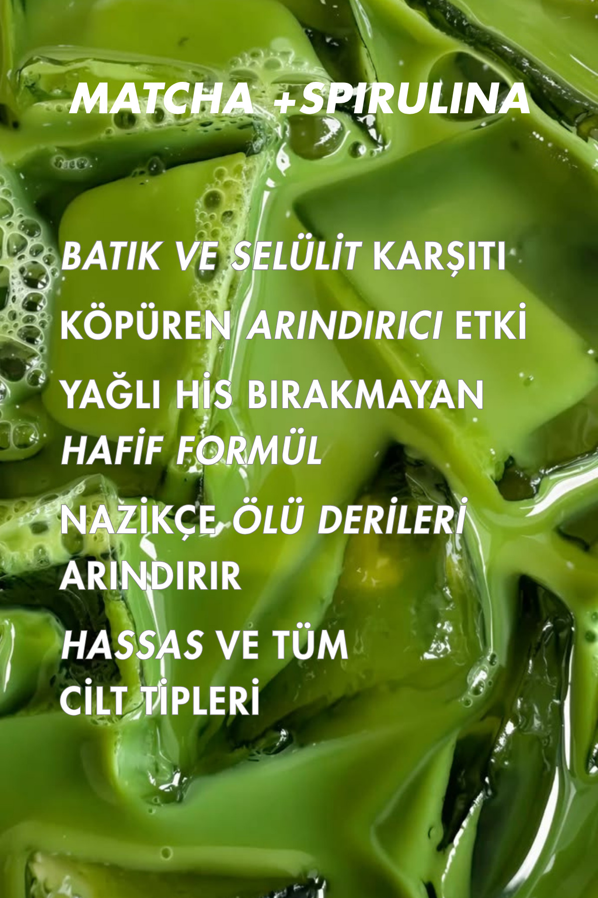 Matcha Spirulina Body Scrub | Vücut Ovması Jel Peeling — MSJAR — تصویر 5 از 9