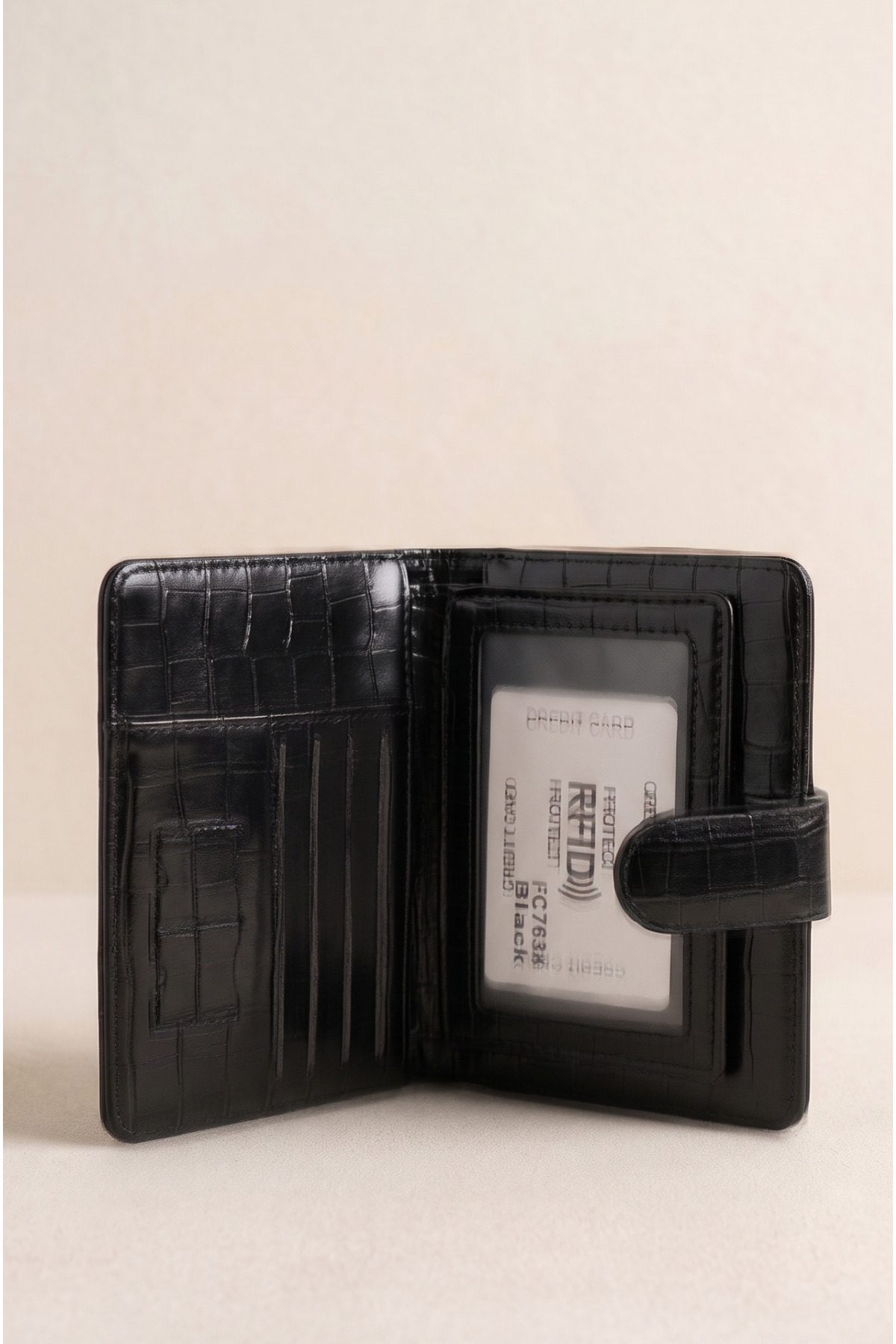 Mazel Design 763 Krokodil Desenli Pasaport Kılıfı, Ruhsat Kılıfı, RFID korumalı görsel 2