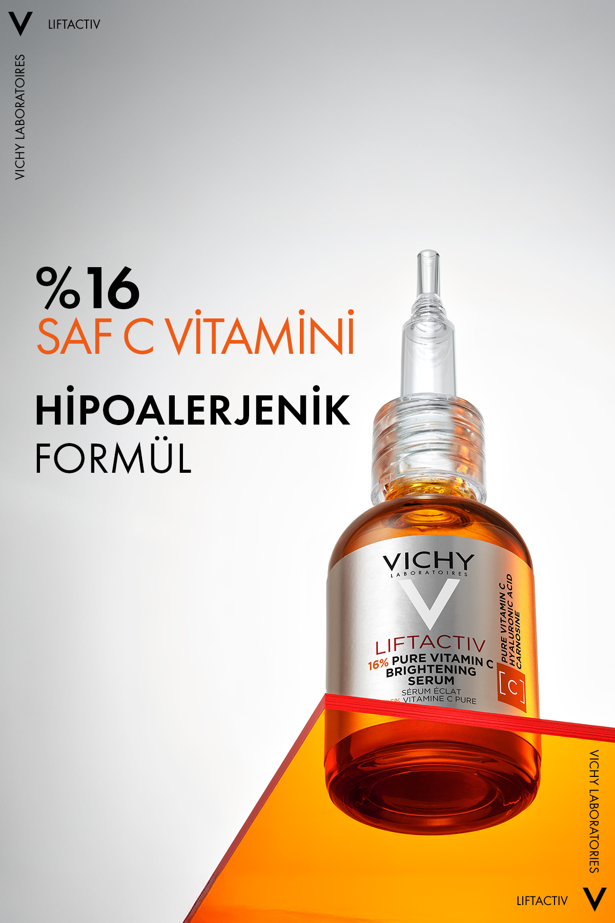 Liftactiv Supreme Tüm Cilt Tipleri İçin %16 Saf C Vitamini İçeren Aydınlatıcı Antioksidan Serum 20ml — 3337875796583 — تصویر 4 از 8