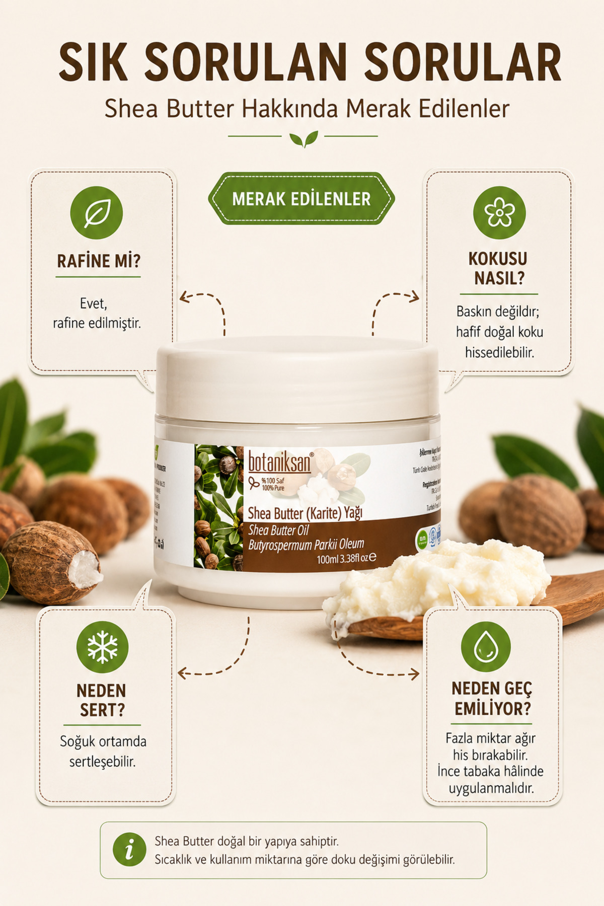 Shea Butter (karite) Yağı 100 ml — SHEA BUTTER (KARİTE) YAĞI 100ML — تصویر 7 از 8