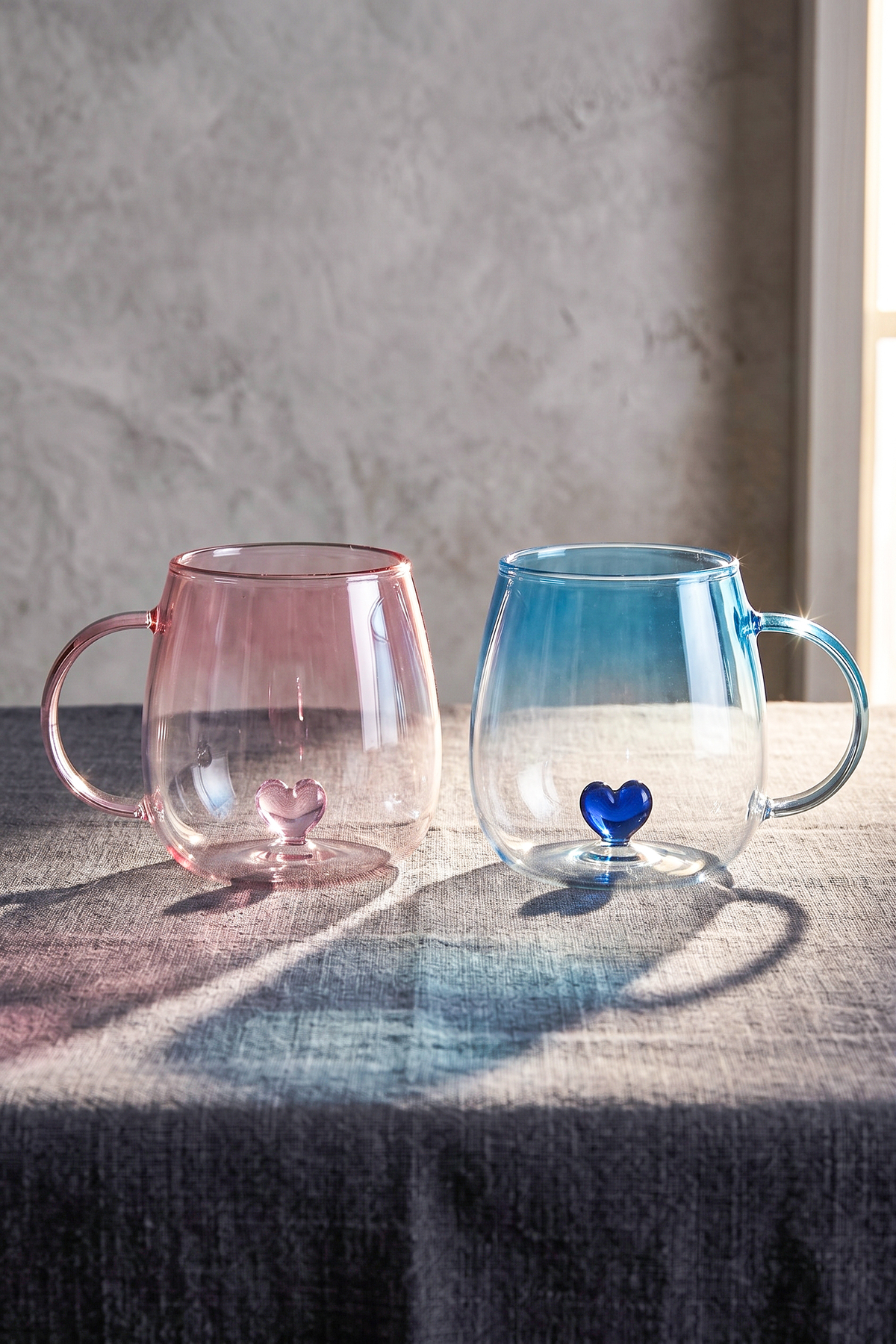 Perotti Love 2-Piece Glass Mug 400 ml