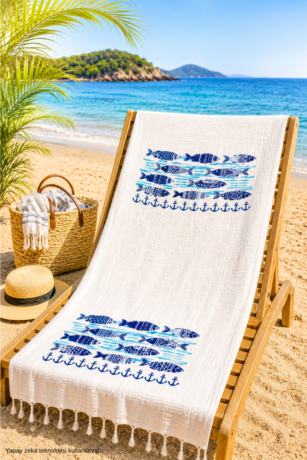 Formeya Muslin pamučni peštemal peškir za plažu, lagan i brzo sušeći peštemal...