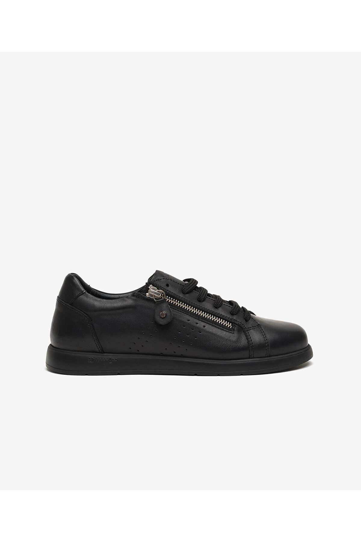 Kadın Siyah Hakiki Deri Sneaker Ayakkabı 6Y2FA59415