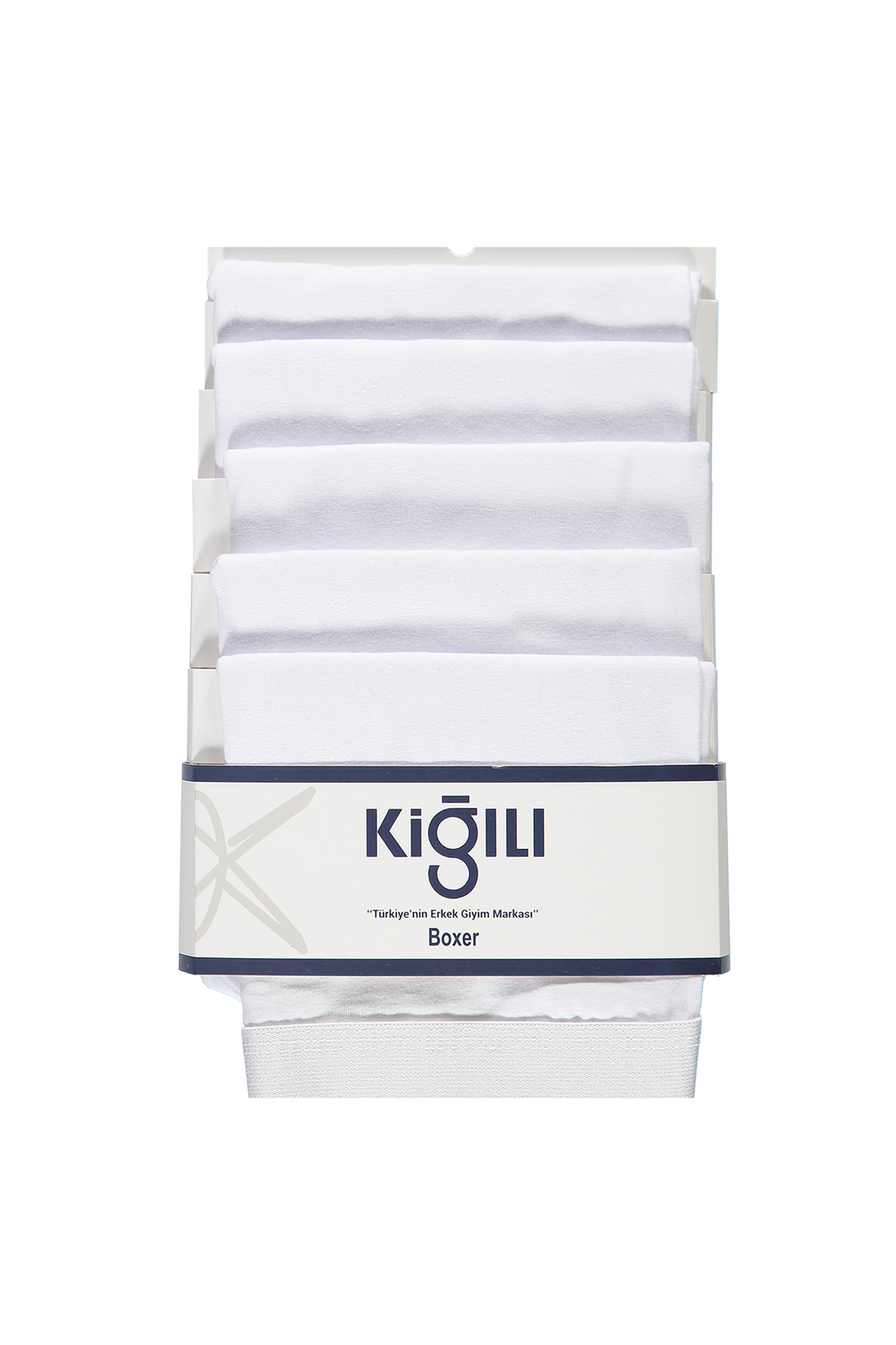 Kiğılı Premium 5'li Pamuklu Likralı Rahat Esnek Boxer Seti (Damat Bohçası - Çeyiz Seti) görsel 2