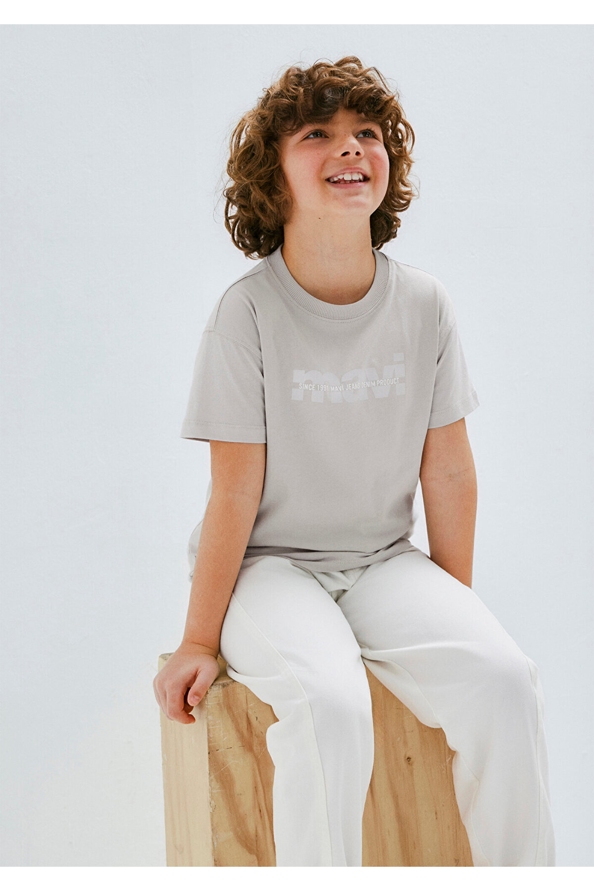 Mavi Printed Gray T-Shirt Loose Fit / Relaxed Comfortable Cut 6610444-90782