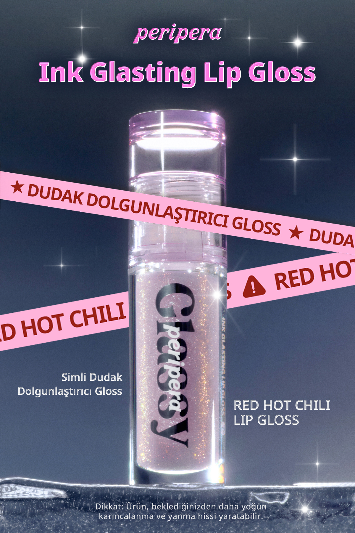 Lila Simli Dudak Dolgunlaştırıcı Gloss Ink Glasting Lip Gloss (P03 Lilac Flare) — صورتی 5568 — تصویر 8 از 8