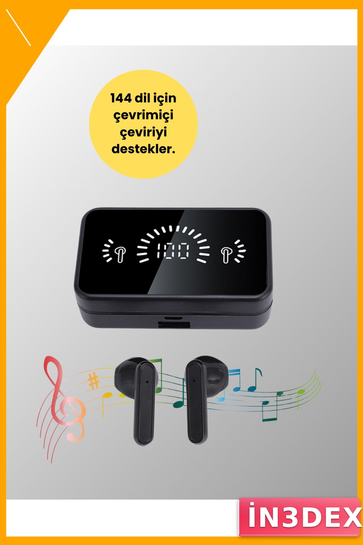 Kulak İçi Bluetooth Kulaklık 5.0 Gürültü Önleme IPX5 Su Geçirmez