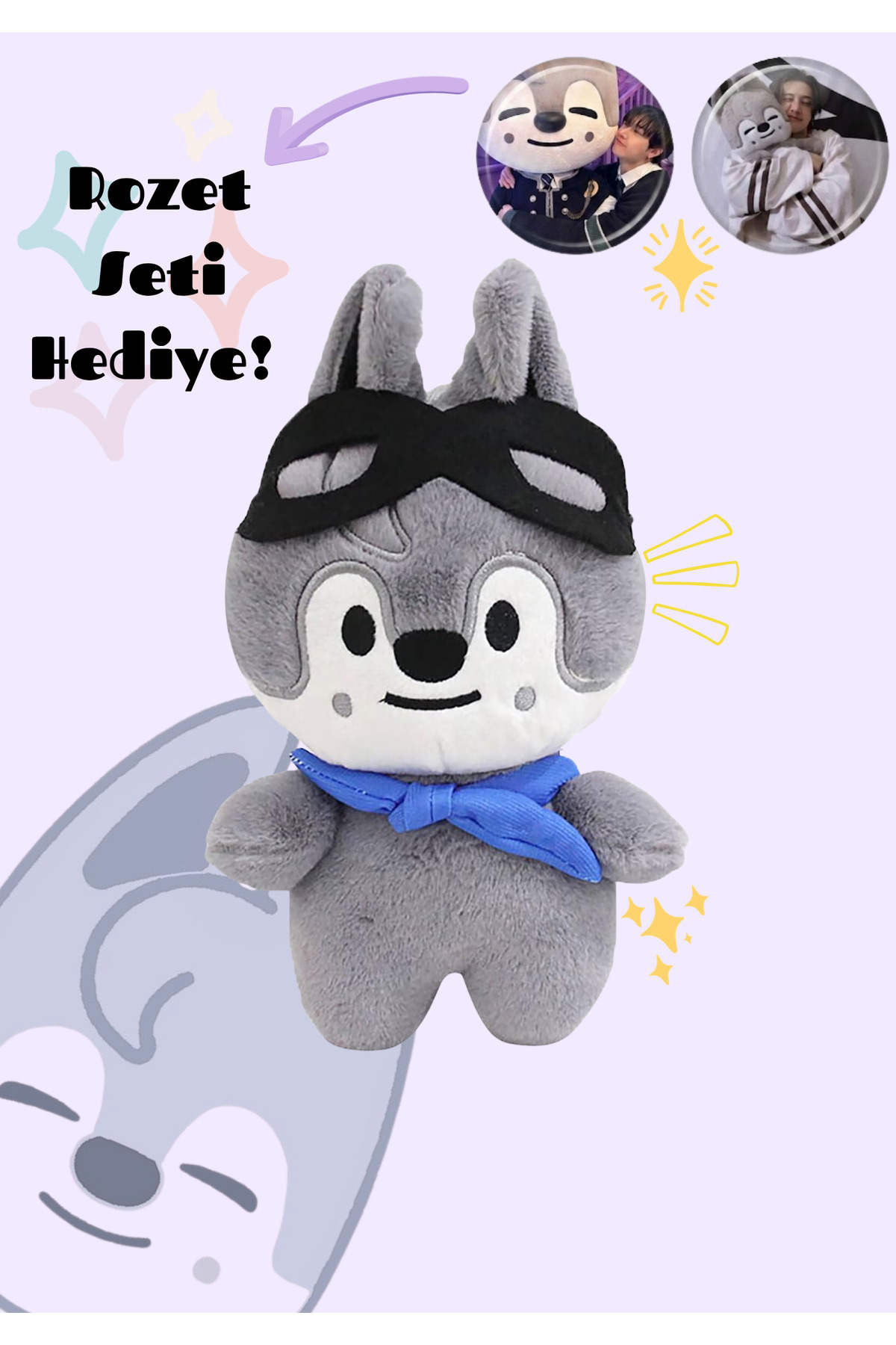 Kawaii Skzoo Wolfcahn Keychain 13cm- Trendyol