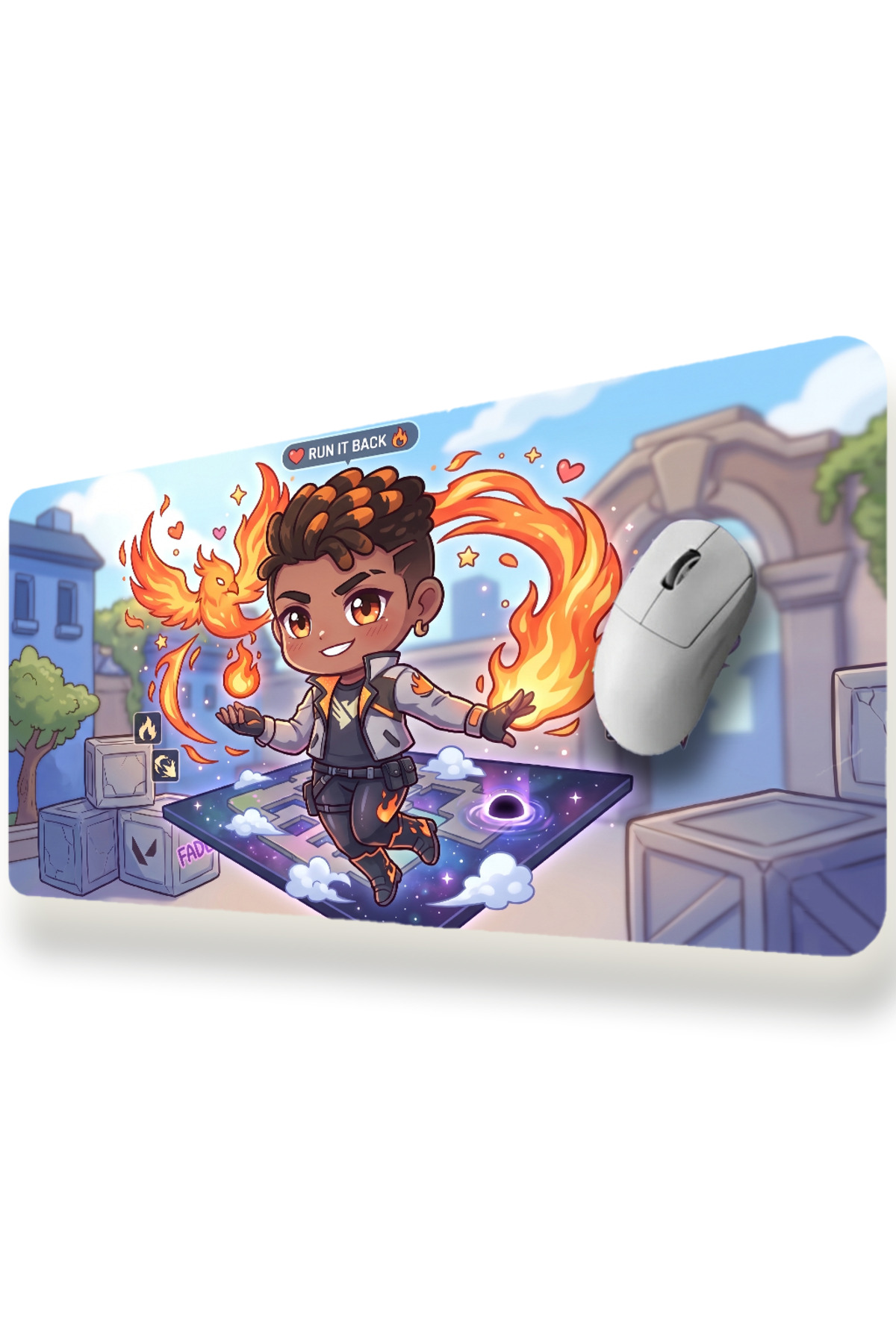 PLAYER MOUSE PAD CUTE VALORANT AGENTS MAIN CHARACTER (PHONEIX) XL (80X30)|MSPD