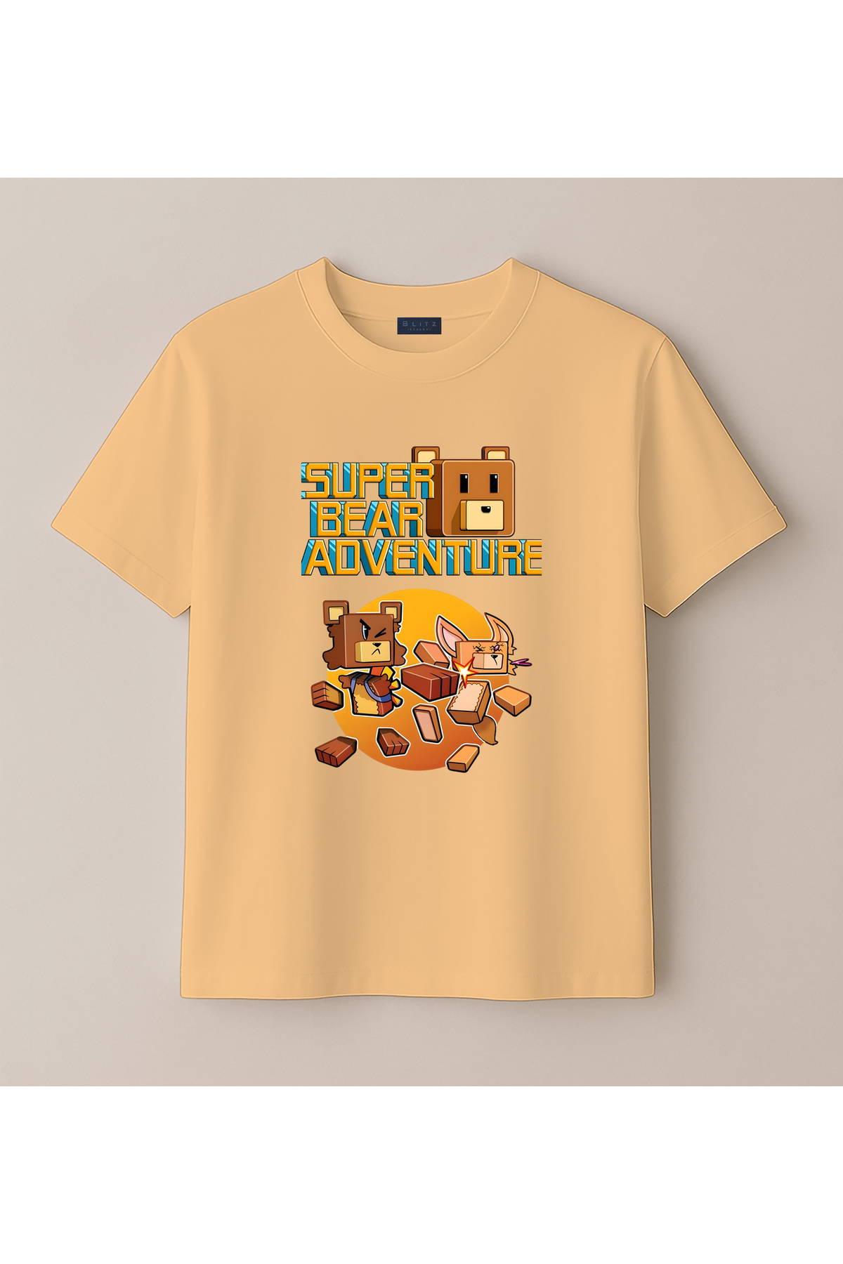 Super Bear Adventure Children's Printed T-Shirt (4-13 Years) - Kids T-Shirt