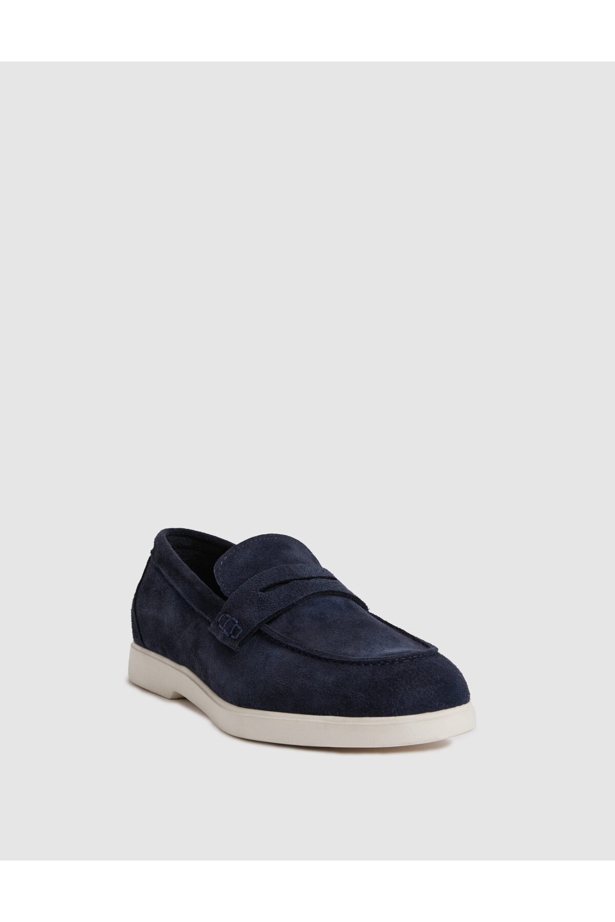 Pierre Cardin Lacivert Bant Detaylı %100 Deri Süet Loafer Ayakkabı 50327088-VR033 görsel 5