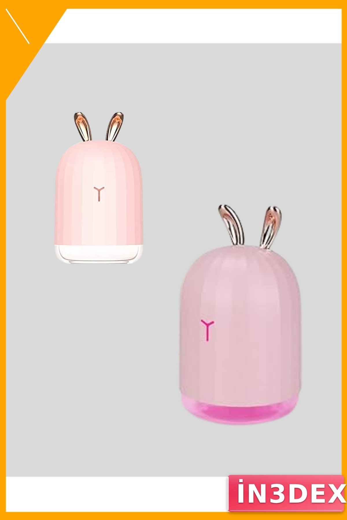Tavşan Kulaklı Ultrasonik Nemlendirici 200 ml USB Sessiz LED