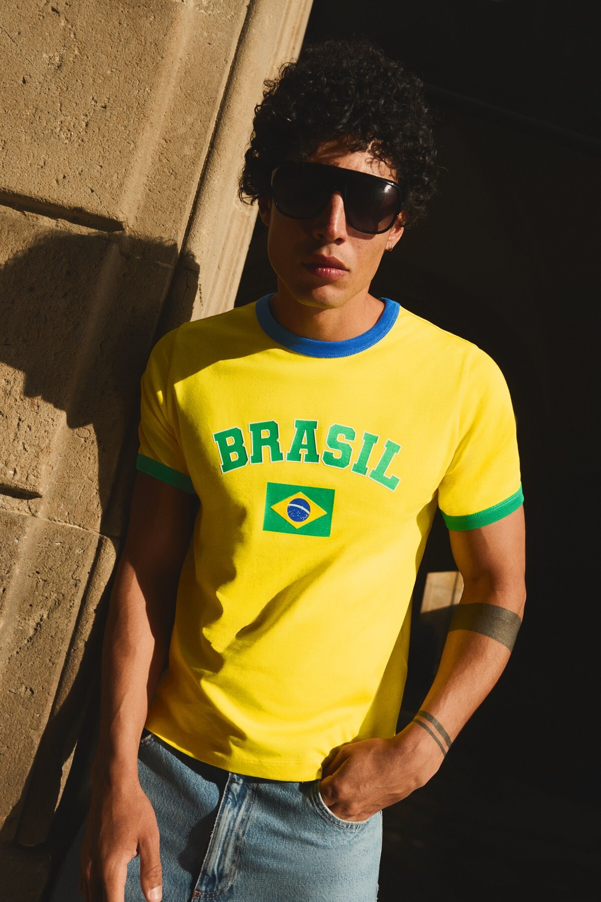 Slim fit baskılı t-shirt