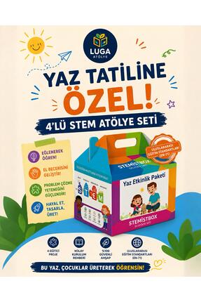Stemist Box Ahşap STEM Atölye Seti – 4’lü Eğitici Çocuk Aktivite Kutusu