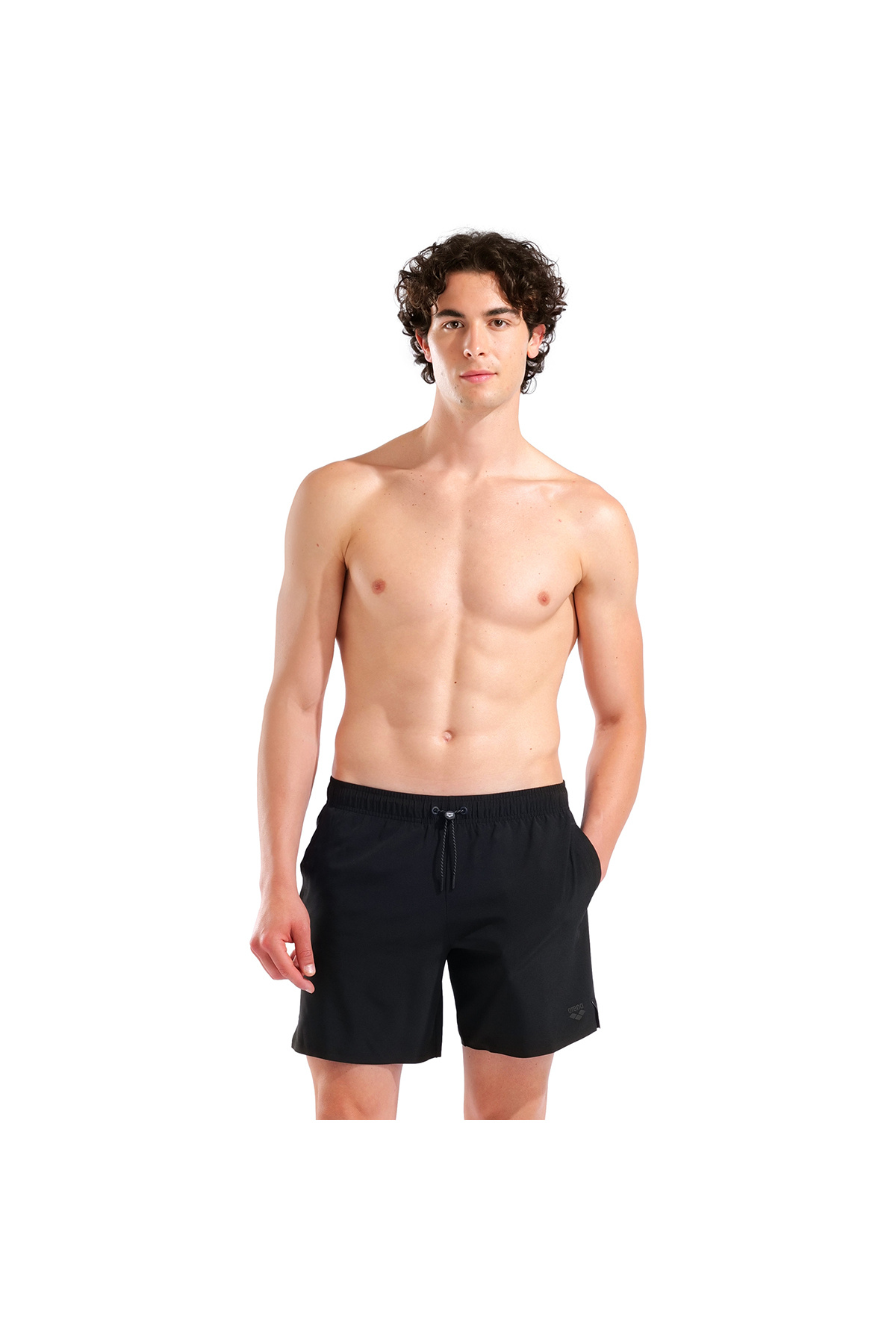 شورت شنا مردانه مشکی Evo Beach Boxer Solid 010867500 آرنا شورت مایو ARENA