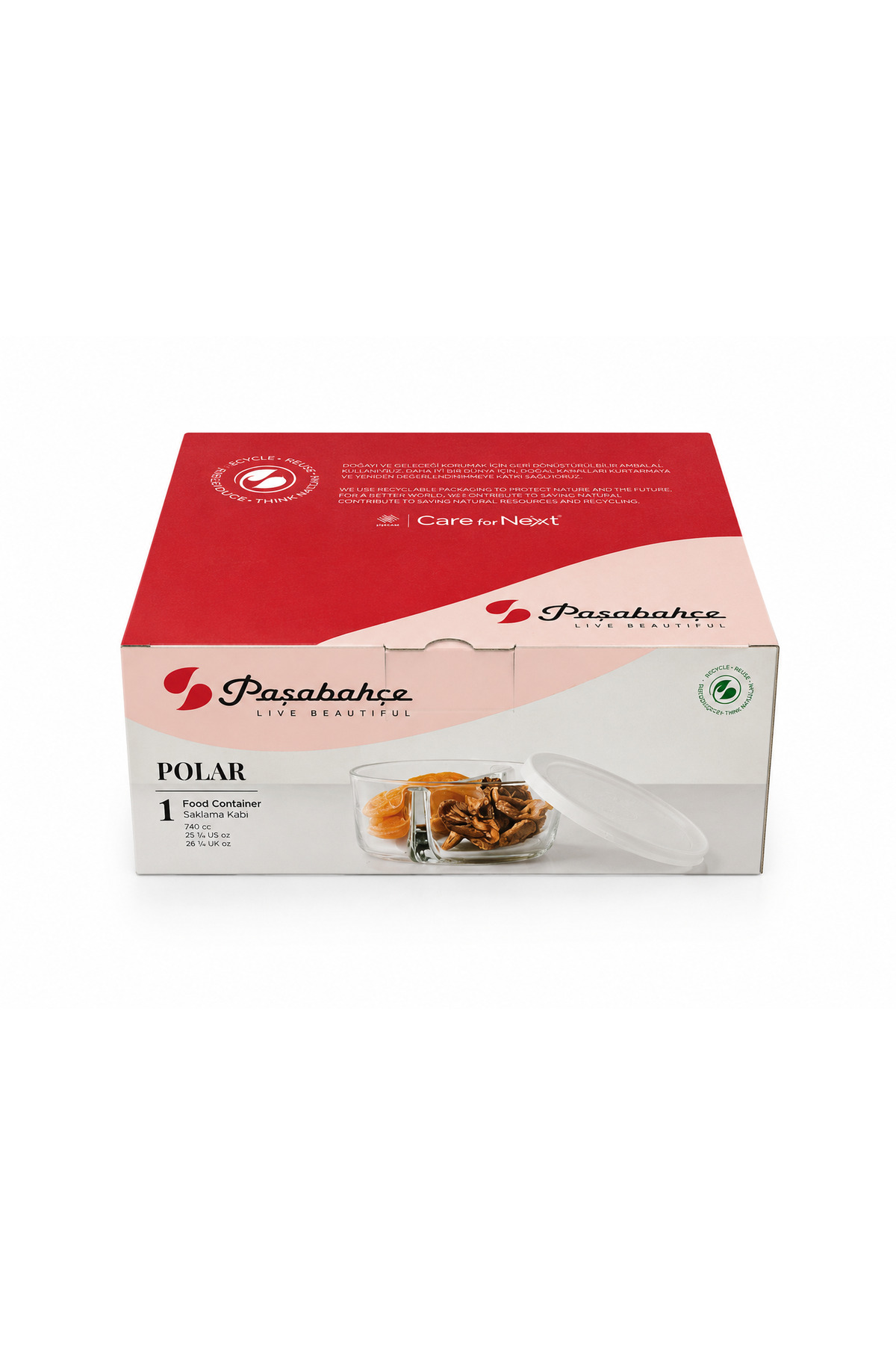 ظرف نگهداری دو قسمتی Polar - با درب سفید - 530683