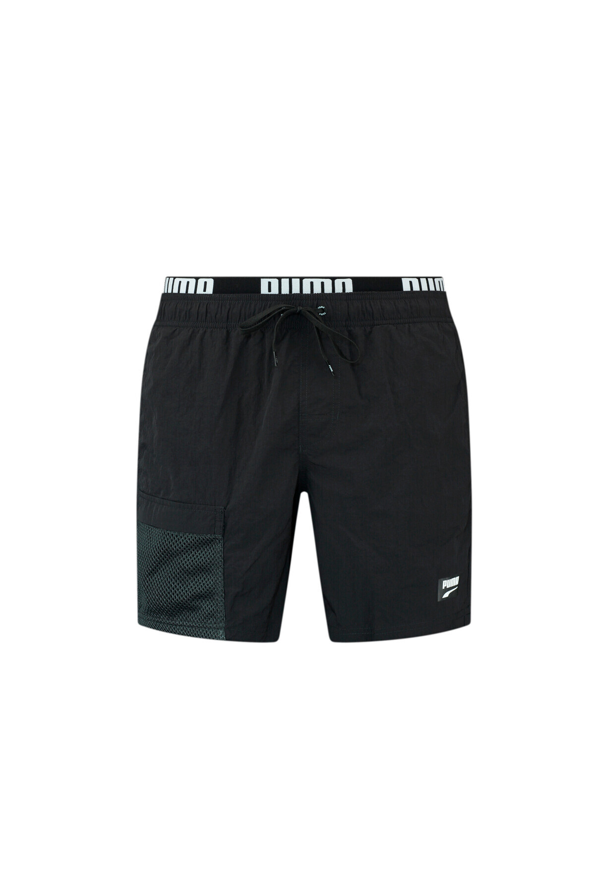 Puma Men Swim Utility Mid-Length Shorts - Black